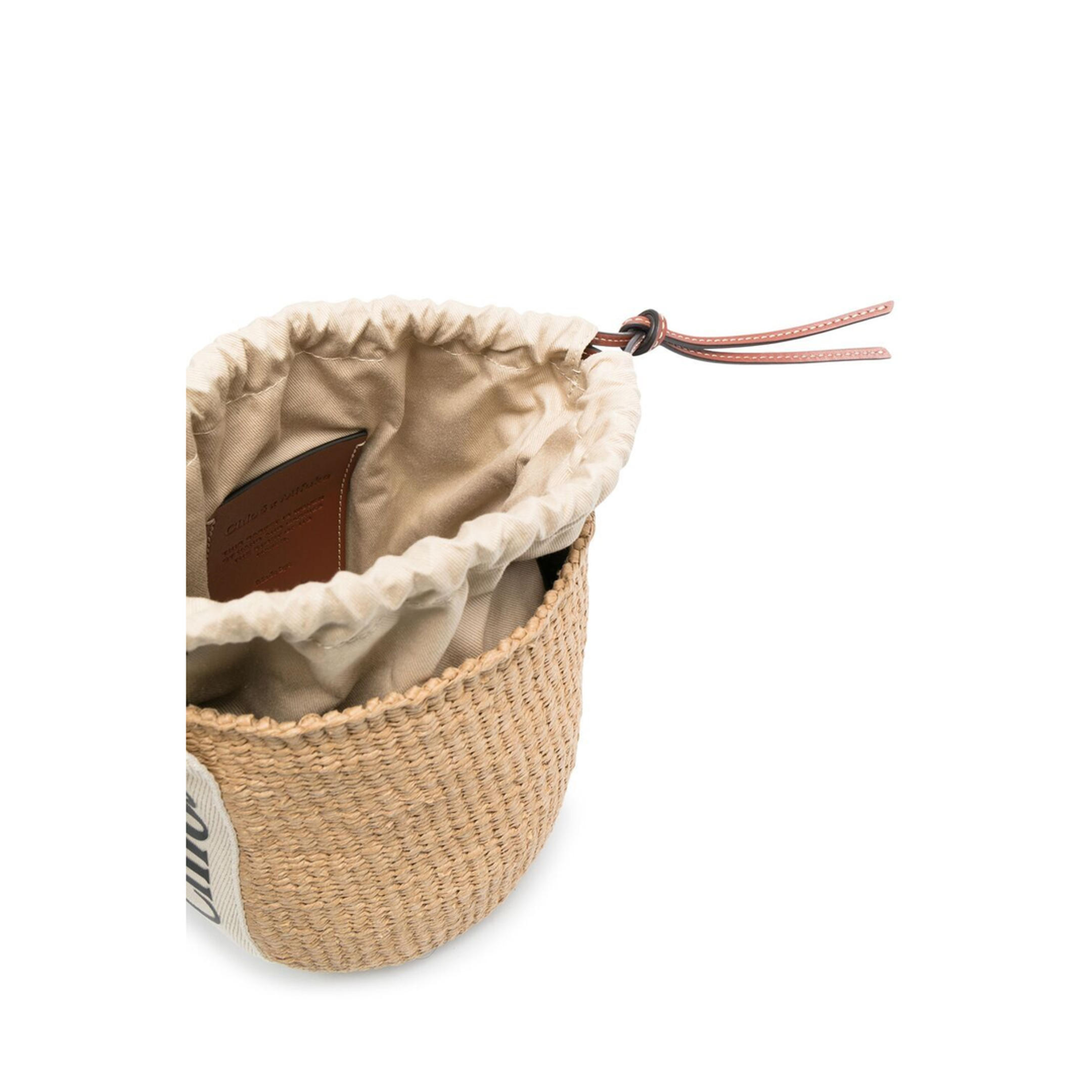 Small Woody Basket in Natural Fibers