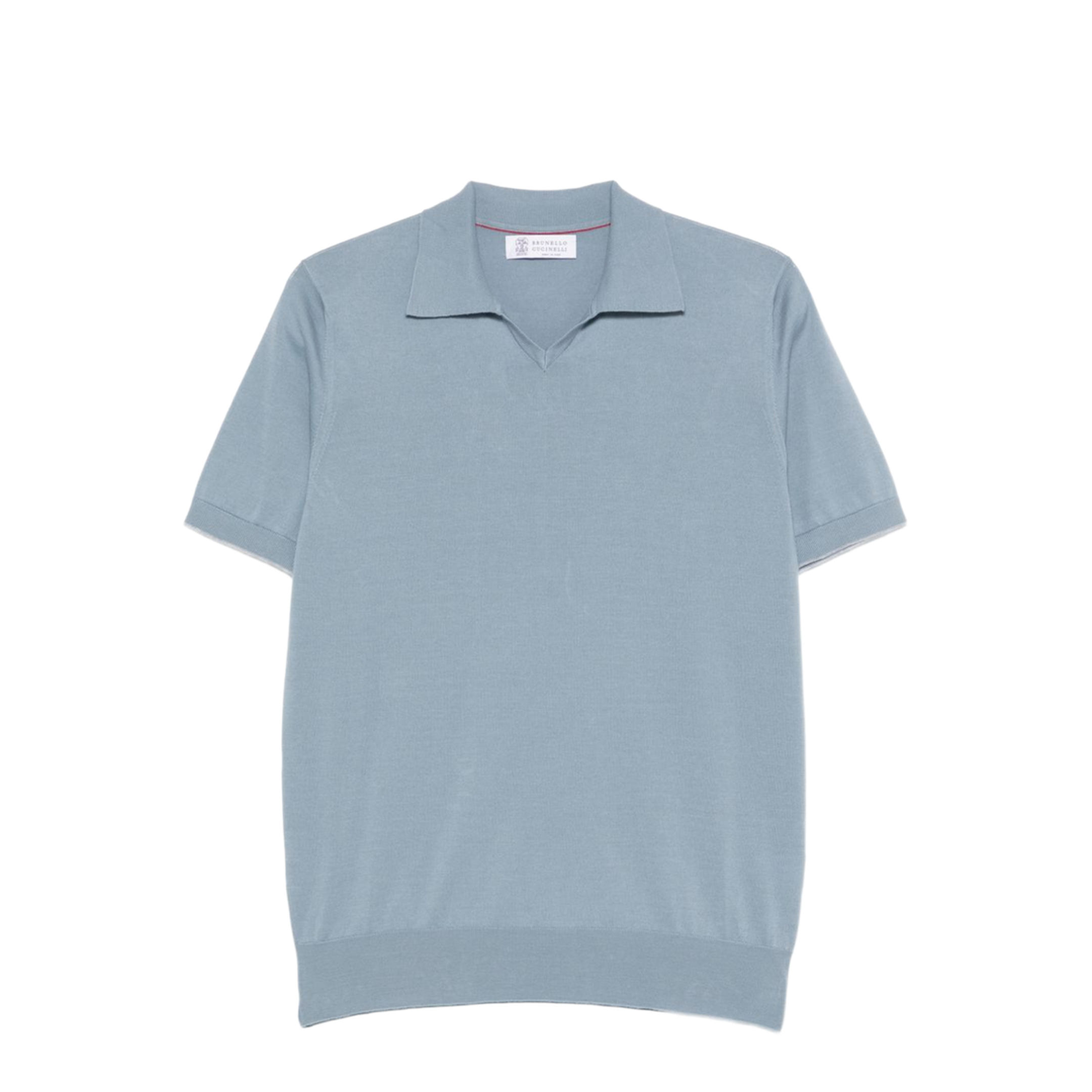 Polo Shirt Silk Nylon Blue