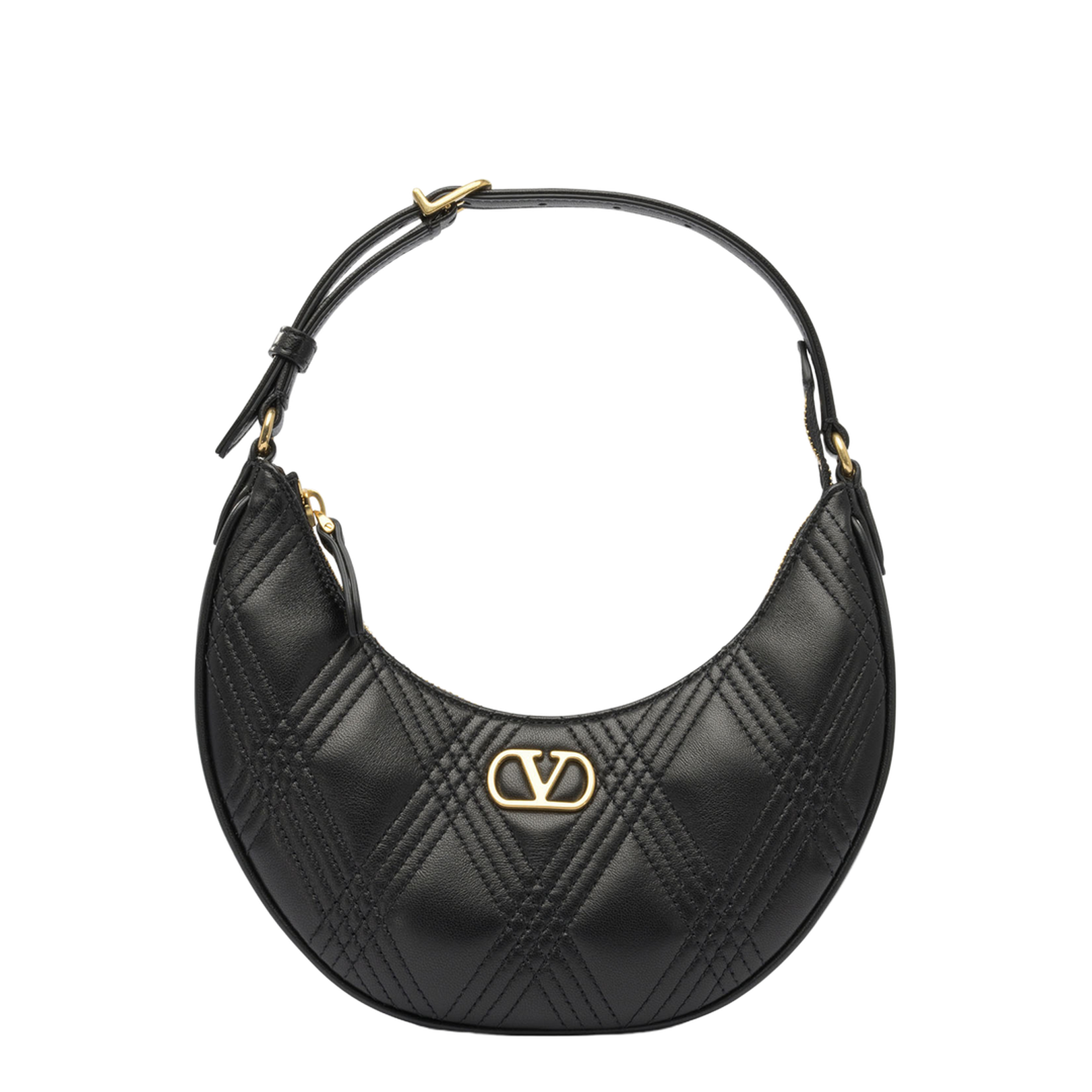 Quiltie 67 Shoulder Bag in Leather with Vlogo