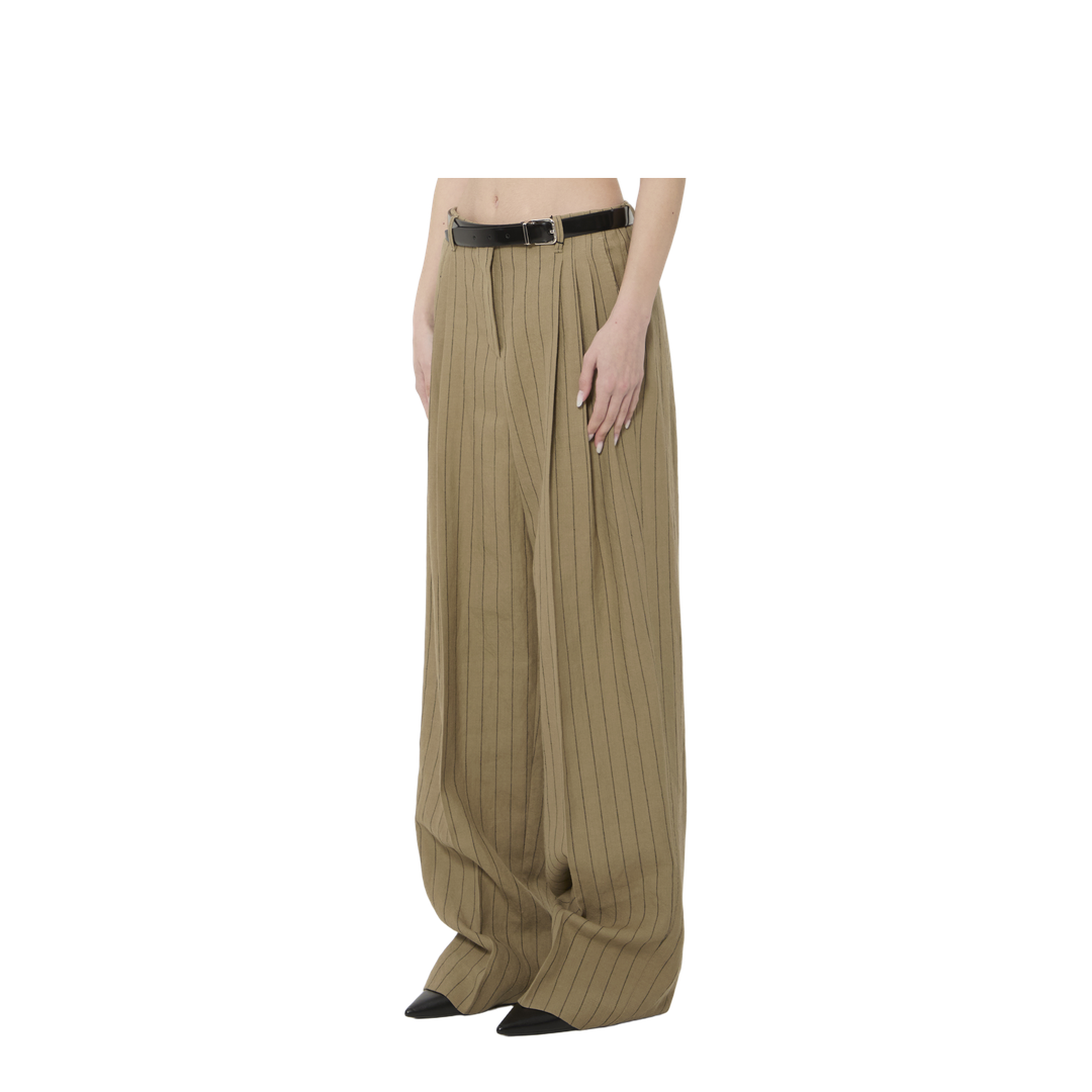 MAYFEYR - Dolce & Gabbana - Pinstriped Virgin Wool And Linen Trousers - FTDMITFR3F2S8052