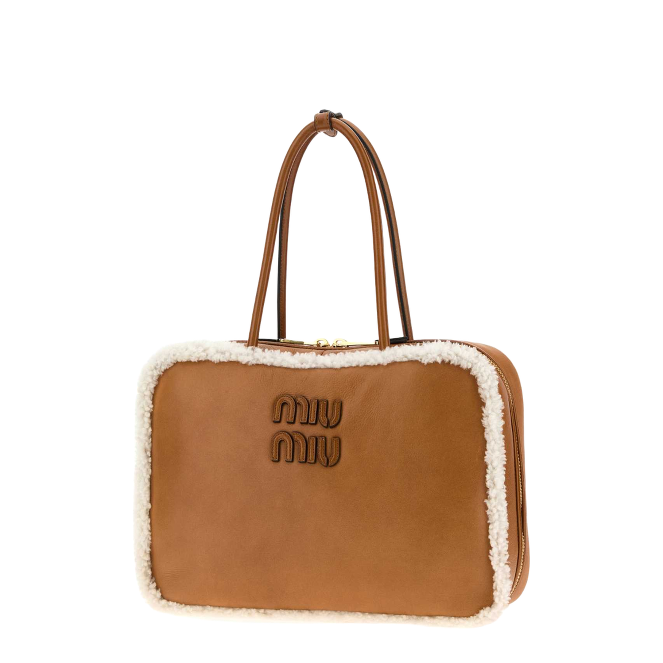 Camel Leather Beau Handbag