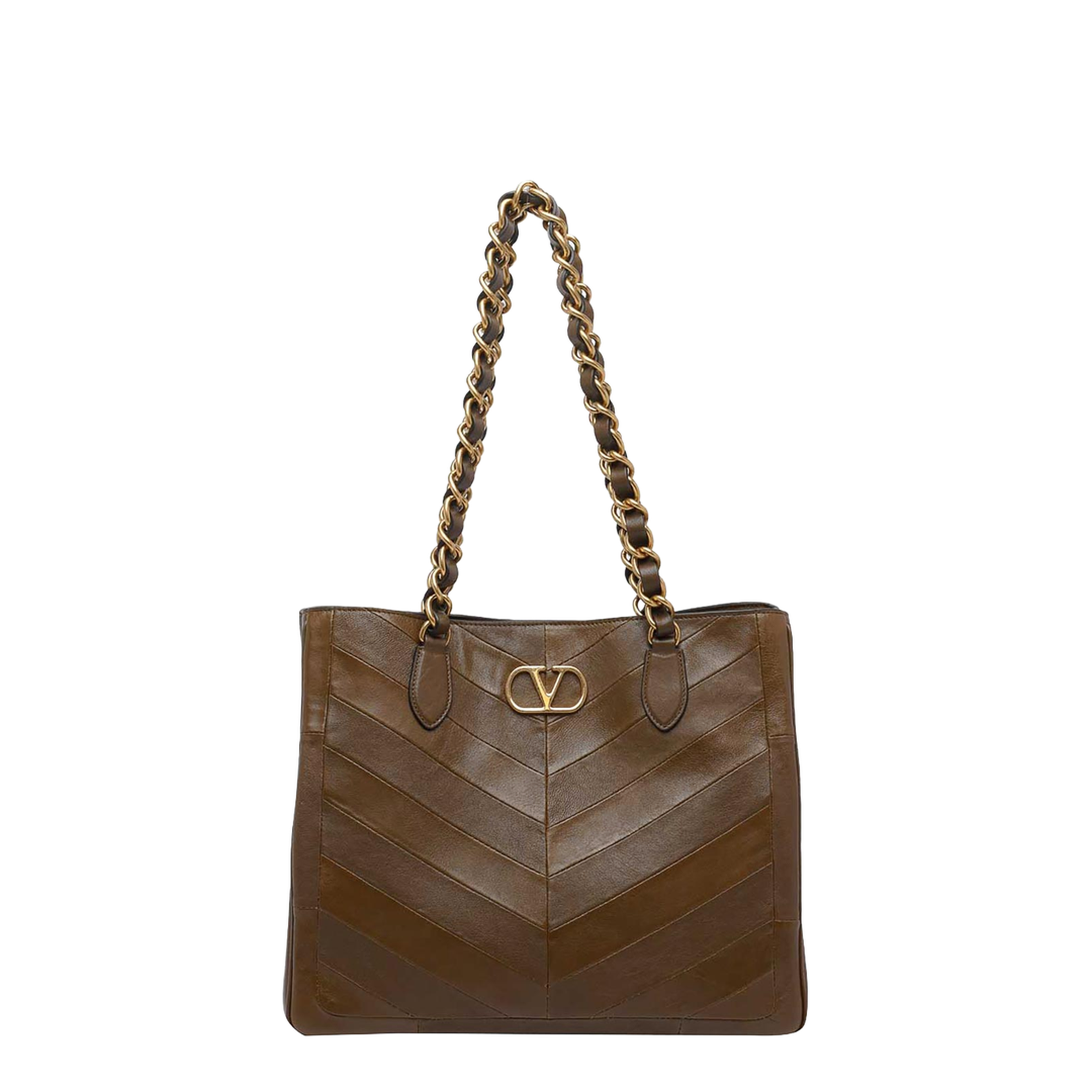 Laseine Chevron Motif Shopping Bag
