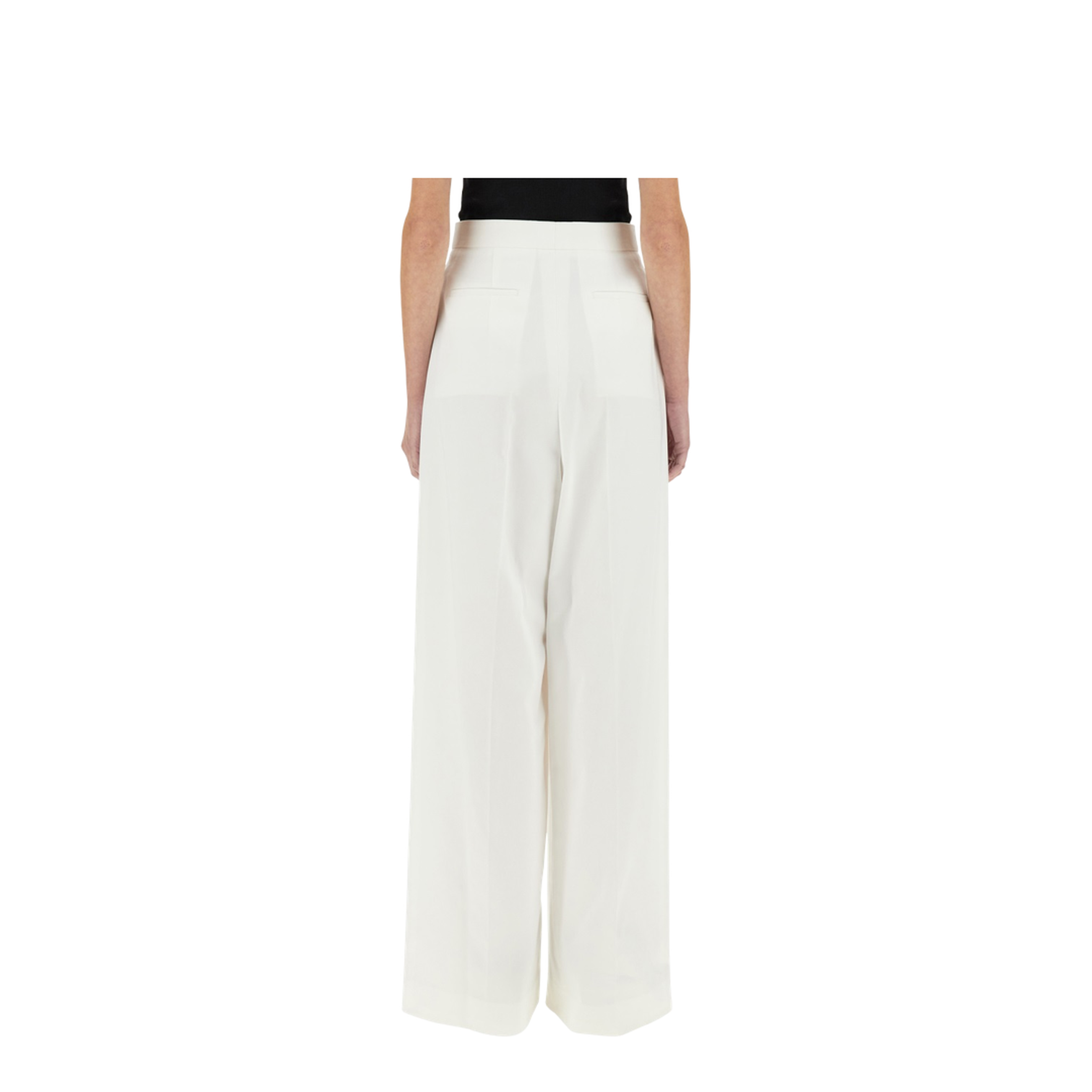Pleated Pants - White