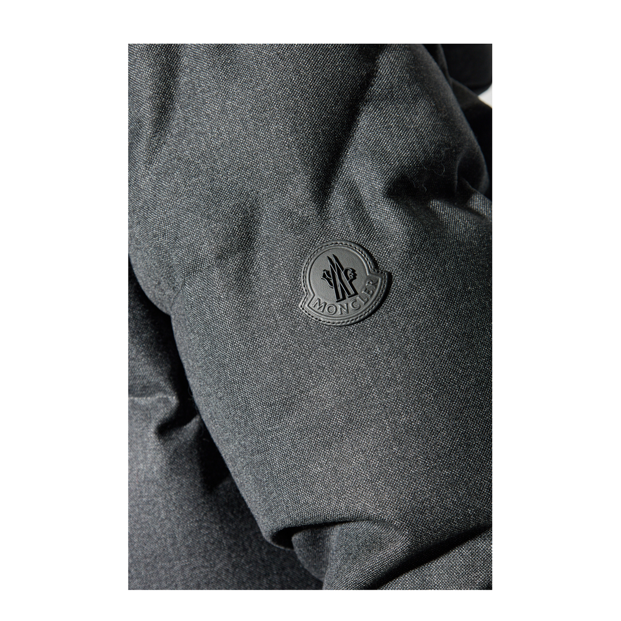 Black Eawy Hooded Wool Short Down Jacket