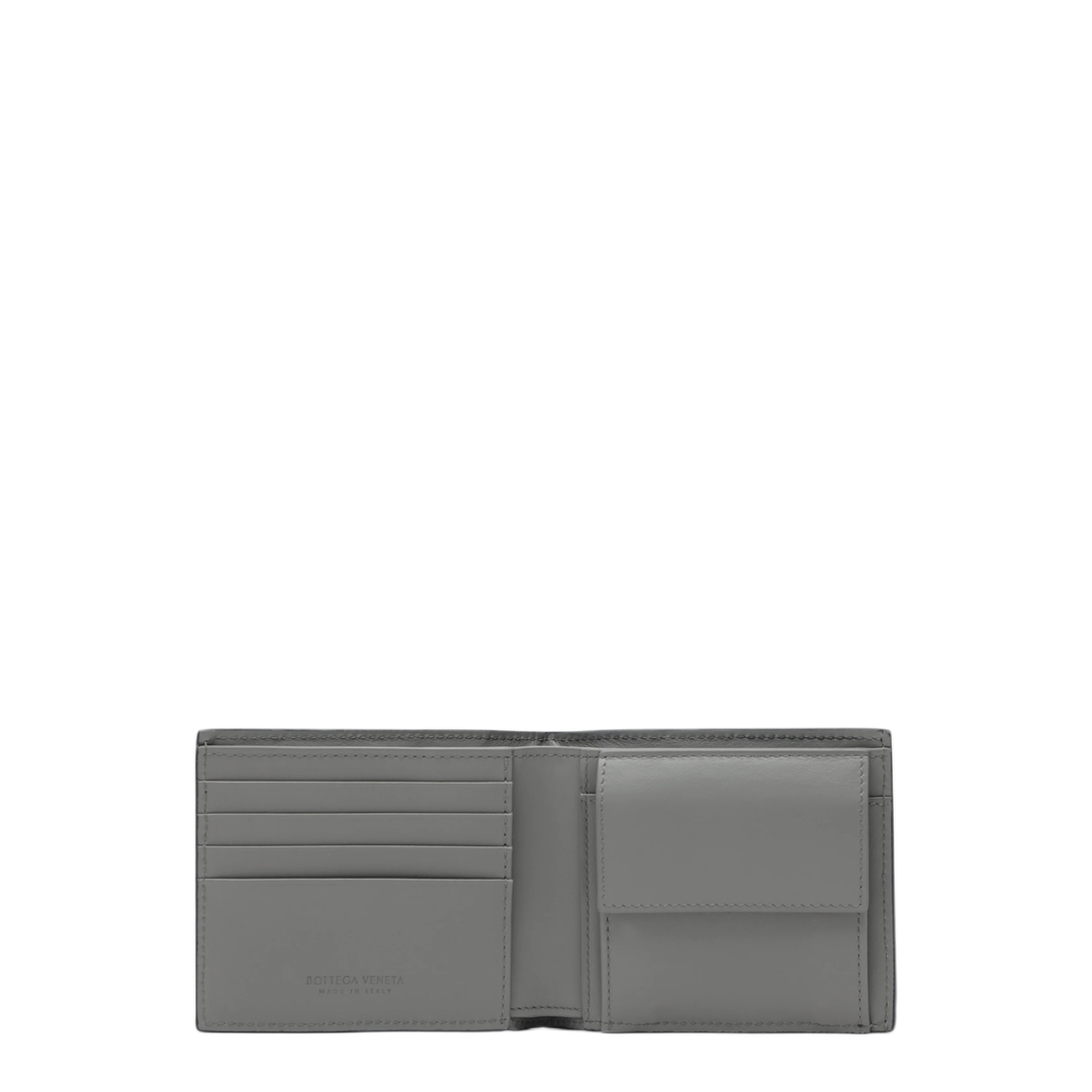 MAYFEYR - Bottega Veneta - Midnight/Basalt Bi-Fold Wallet In Intrecciato Leather - 749412VCPQ64364