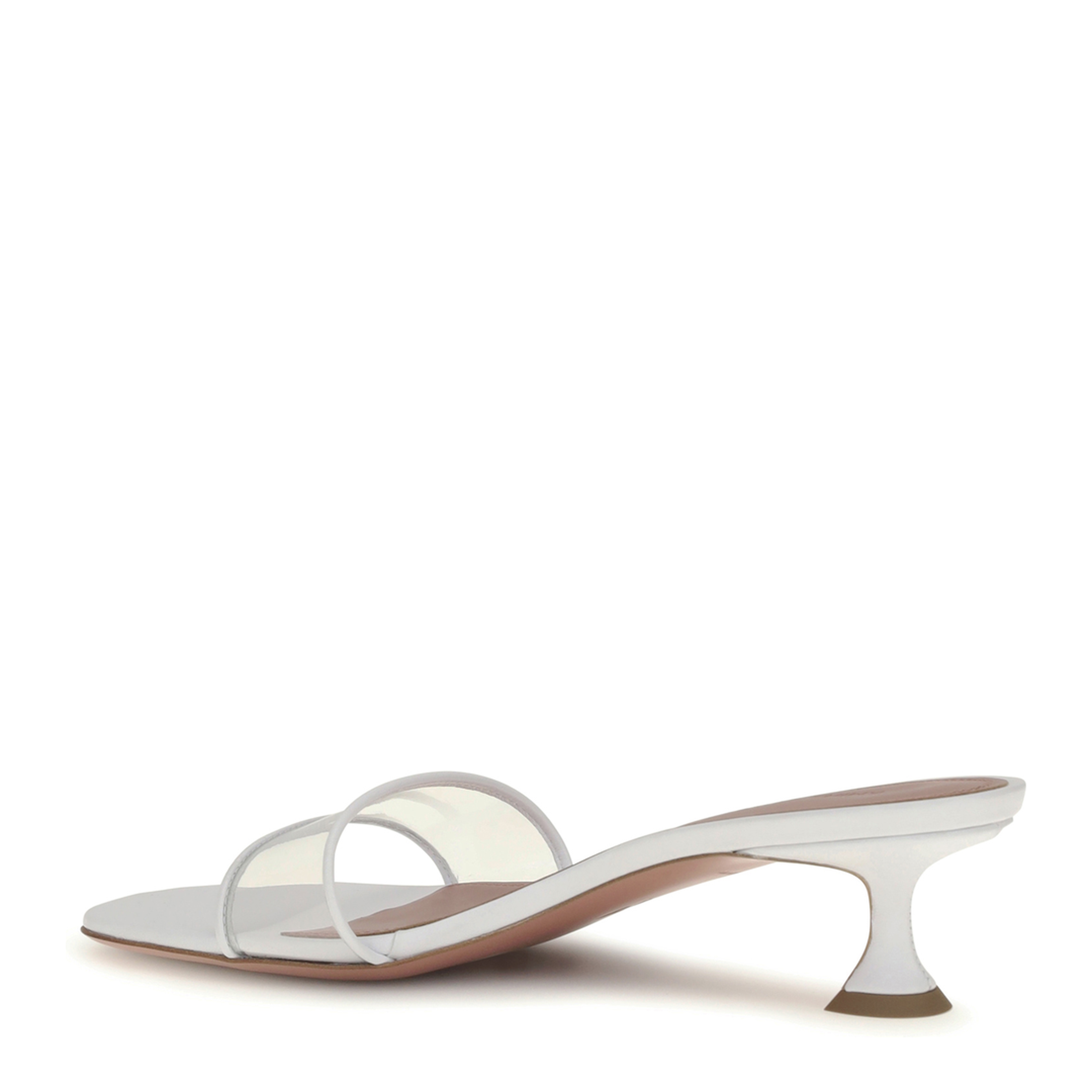 MAYFEYR - Amina Muaddi - Andreea Glass Mule Sandals - 17S366182AND