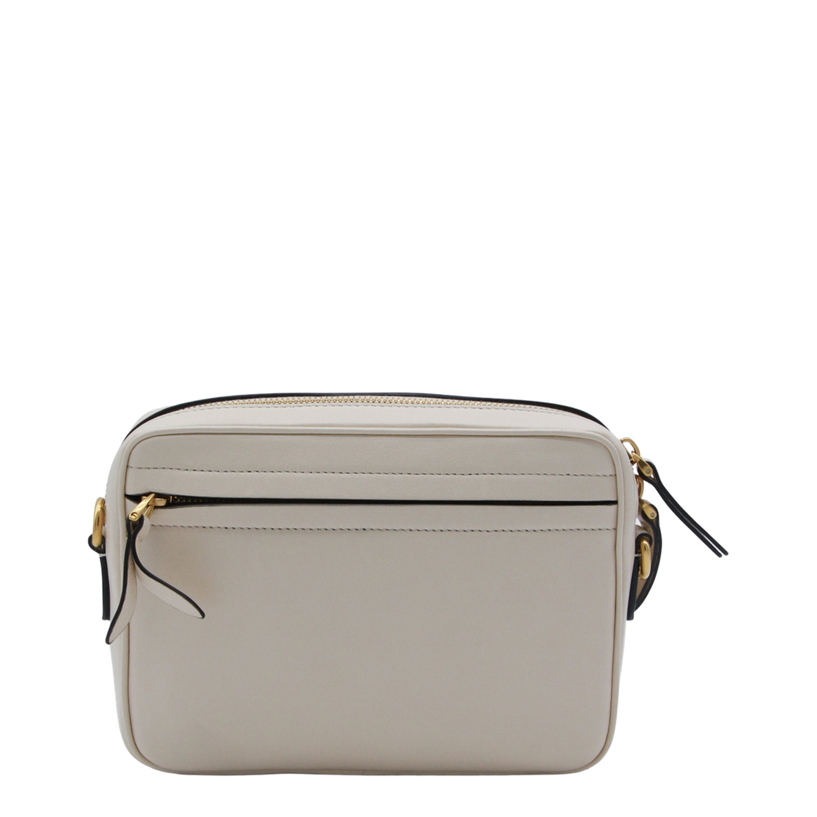 White And Black Leather Viva Superstar Crossbody Bag