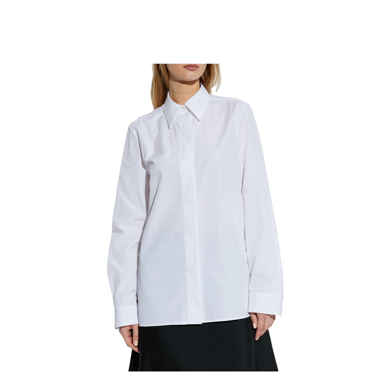 Shirt with concealed placket