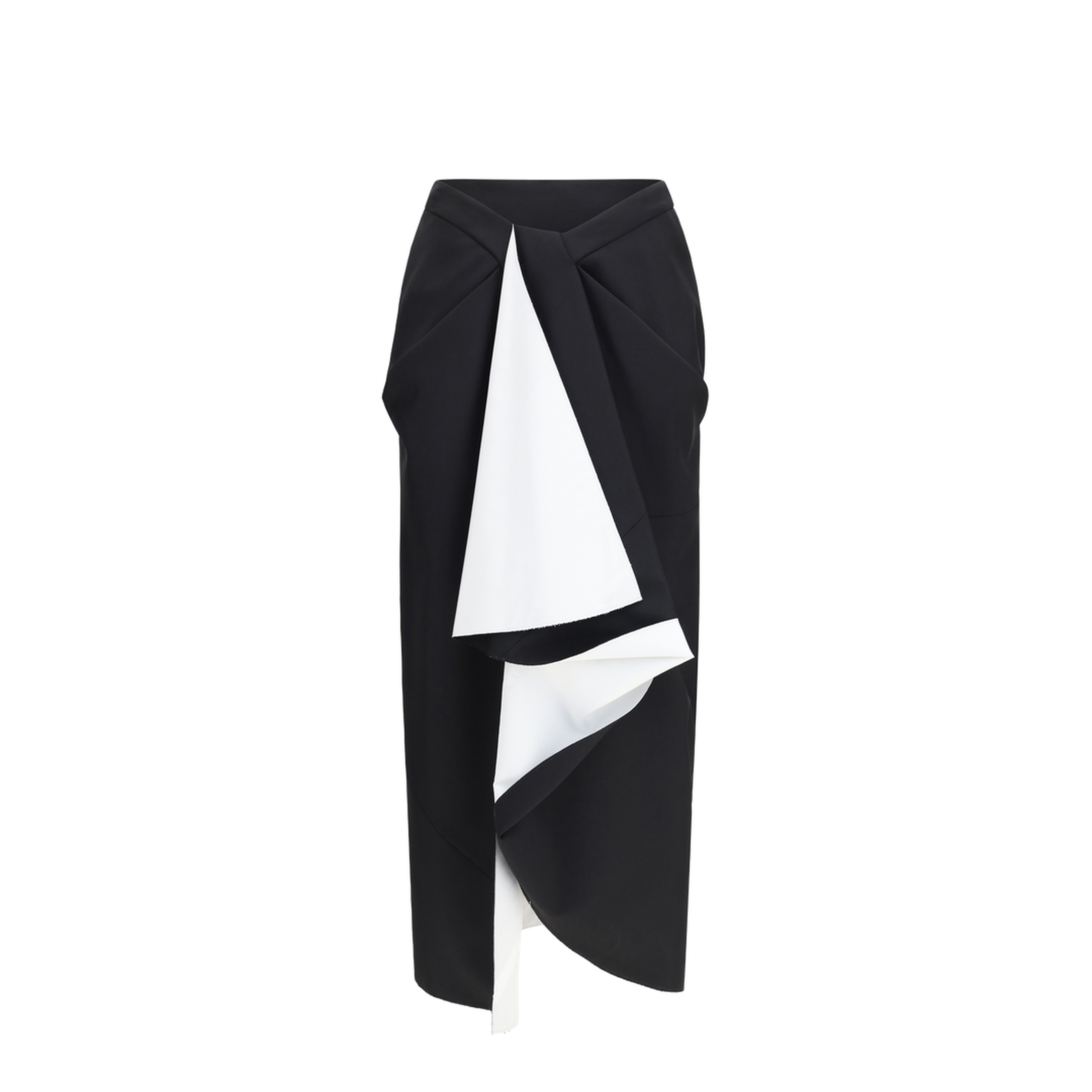 MAYFEYR - Givenchy - Draped Midi Skirt In Double-Faced Wool And Mohair - BW4130100H