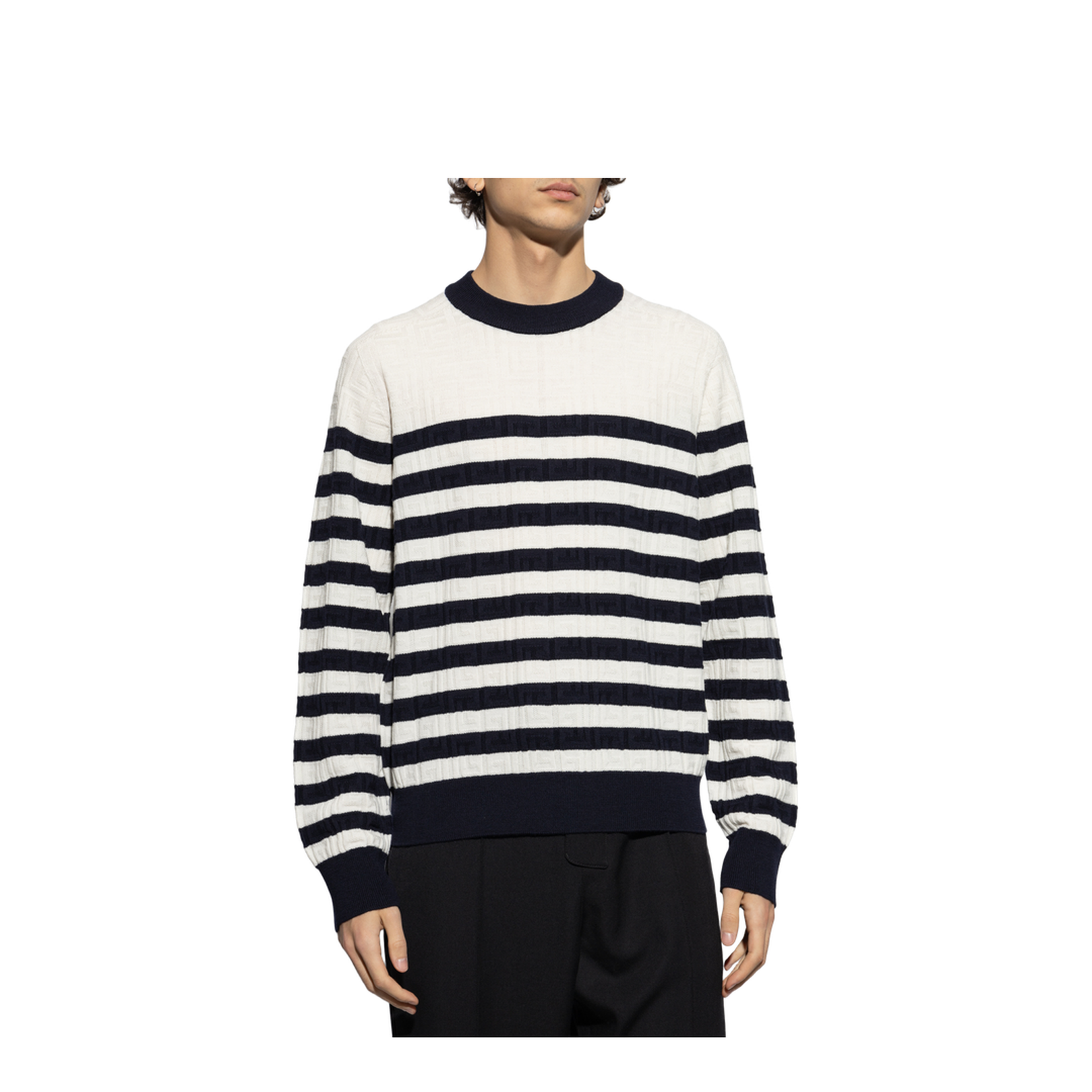 Sweater with Striped Pattern