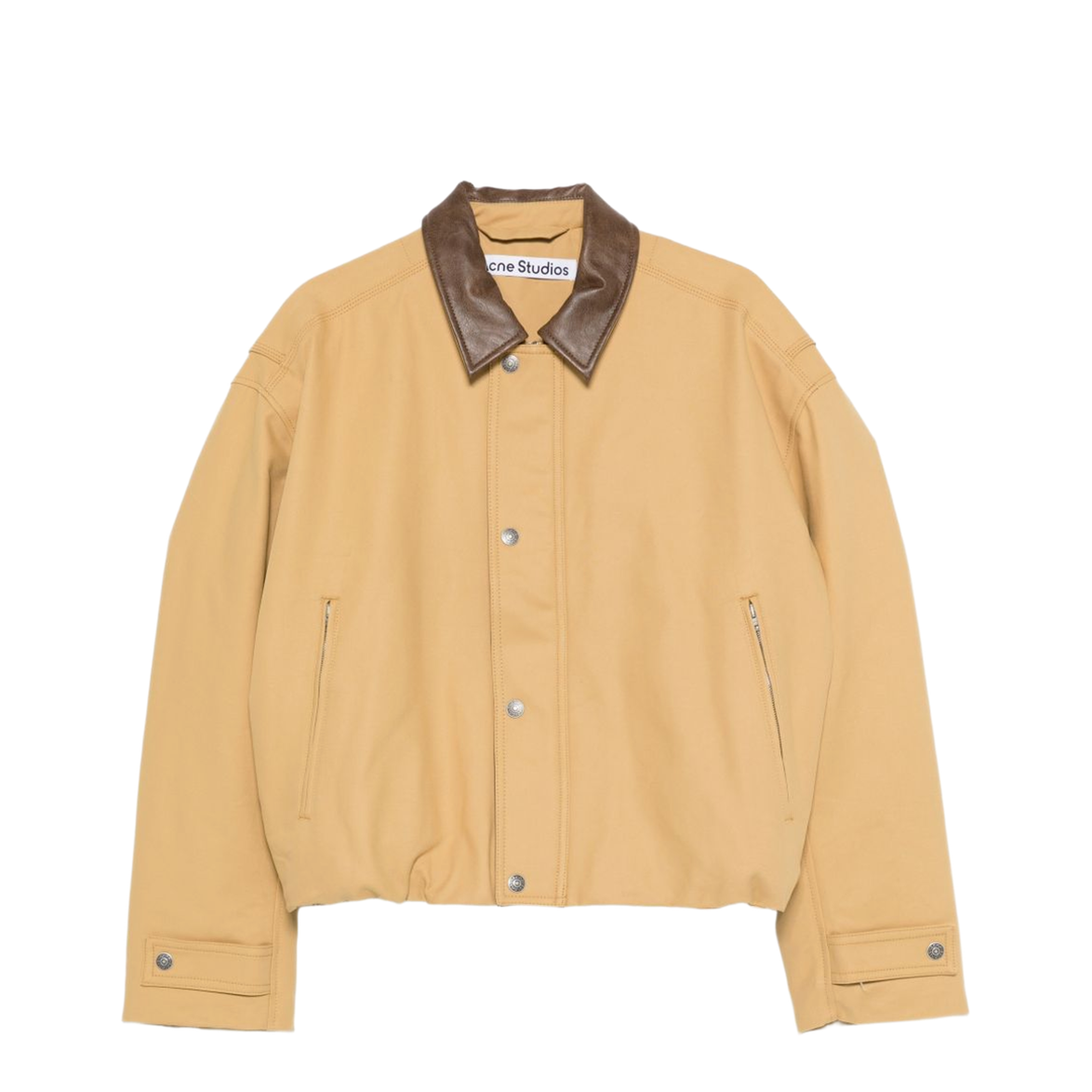 Jacket with Contrasting Collar