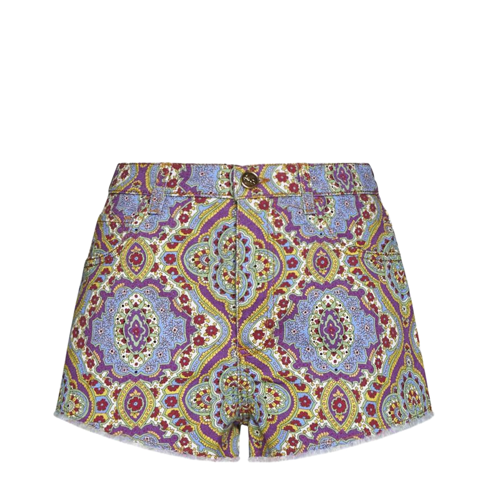 Paisley Print Shorts