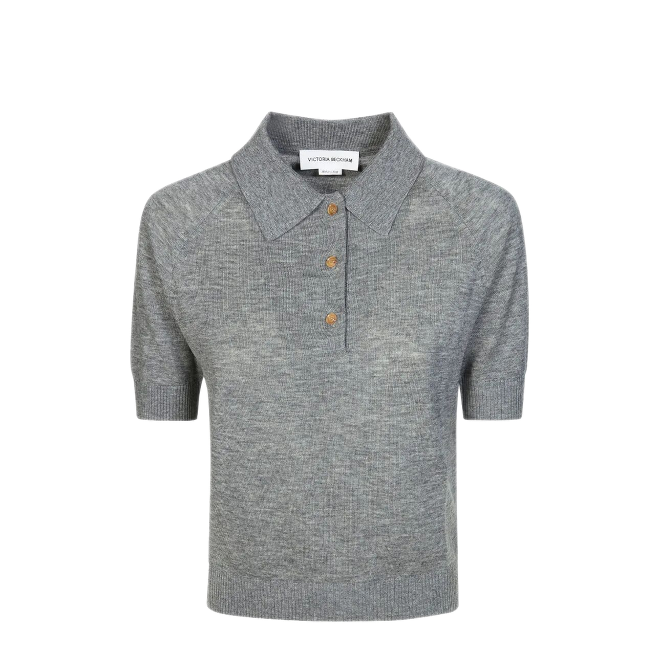 MAYFEYR - Victoria Beckham - Lightweight Fine Gauge Knitted Polo Top - 1126KTP007013A2456