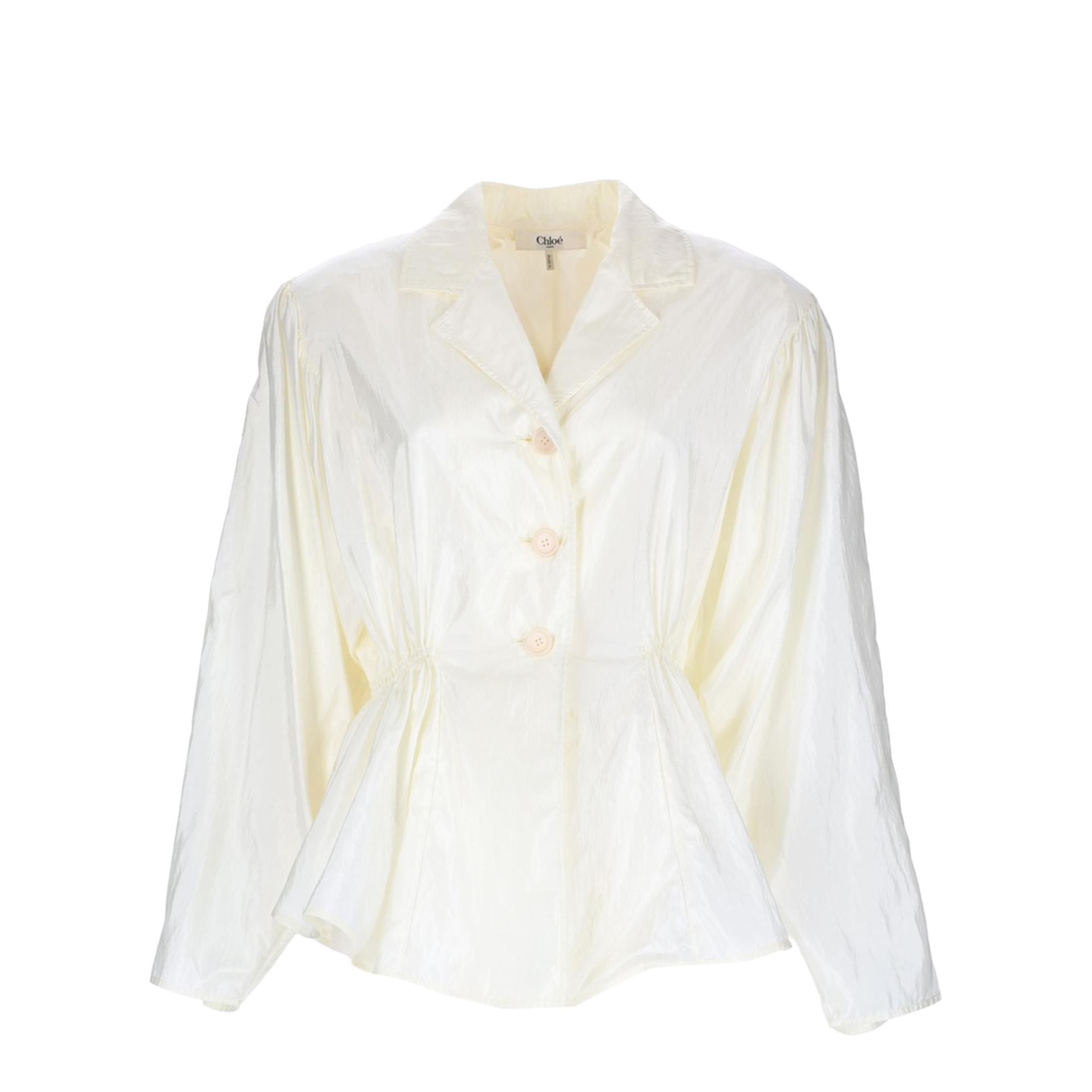 Silk Blend Top in White