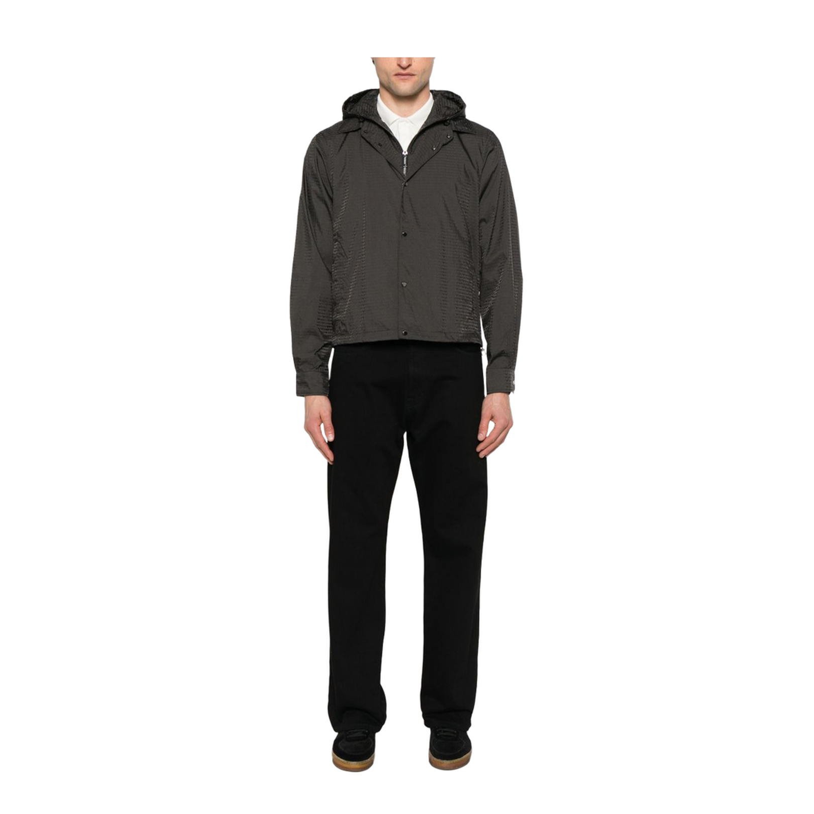 Coffee Brown Jacket with Detachable Hood