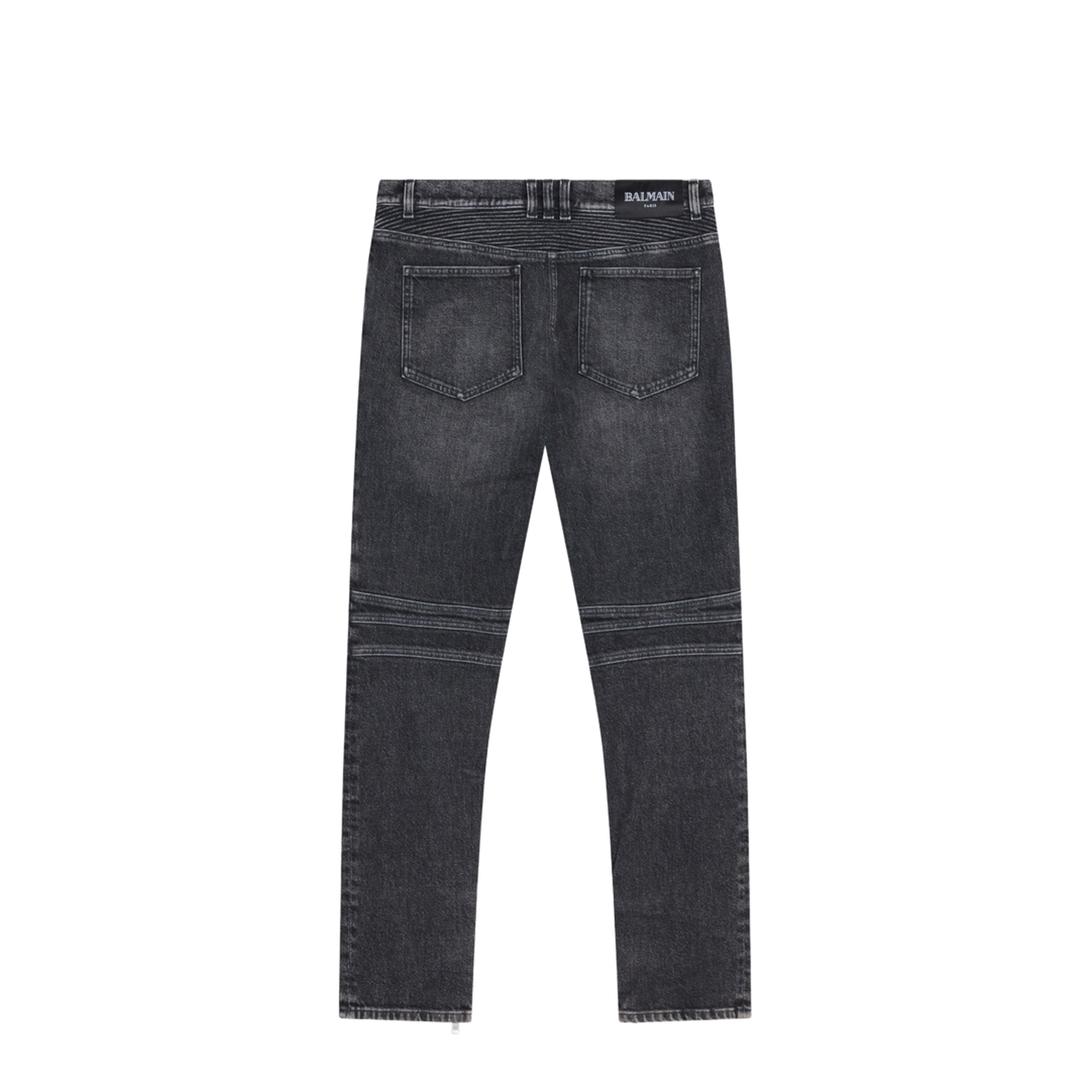 Slim-fit Biker Trousers Denim