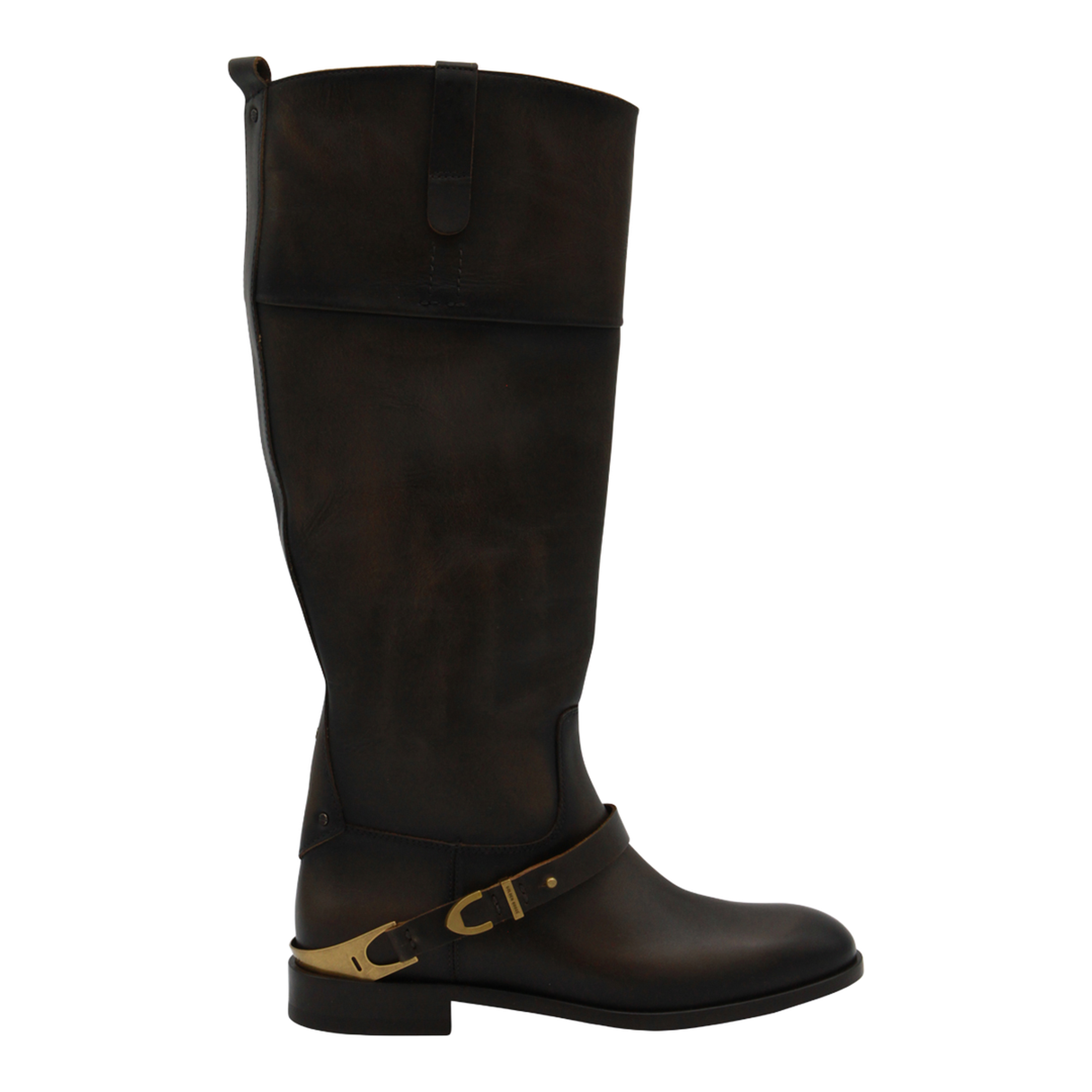 Charlie Dark Brown Leather Boots