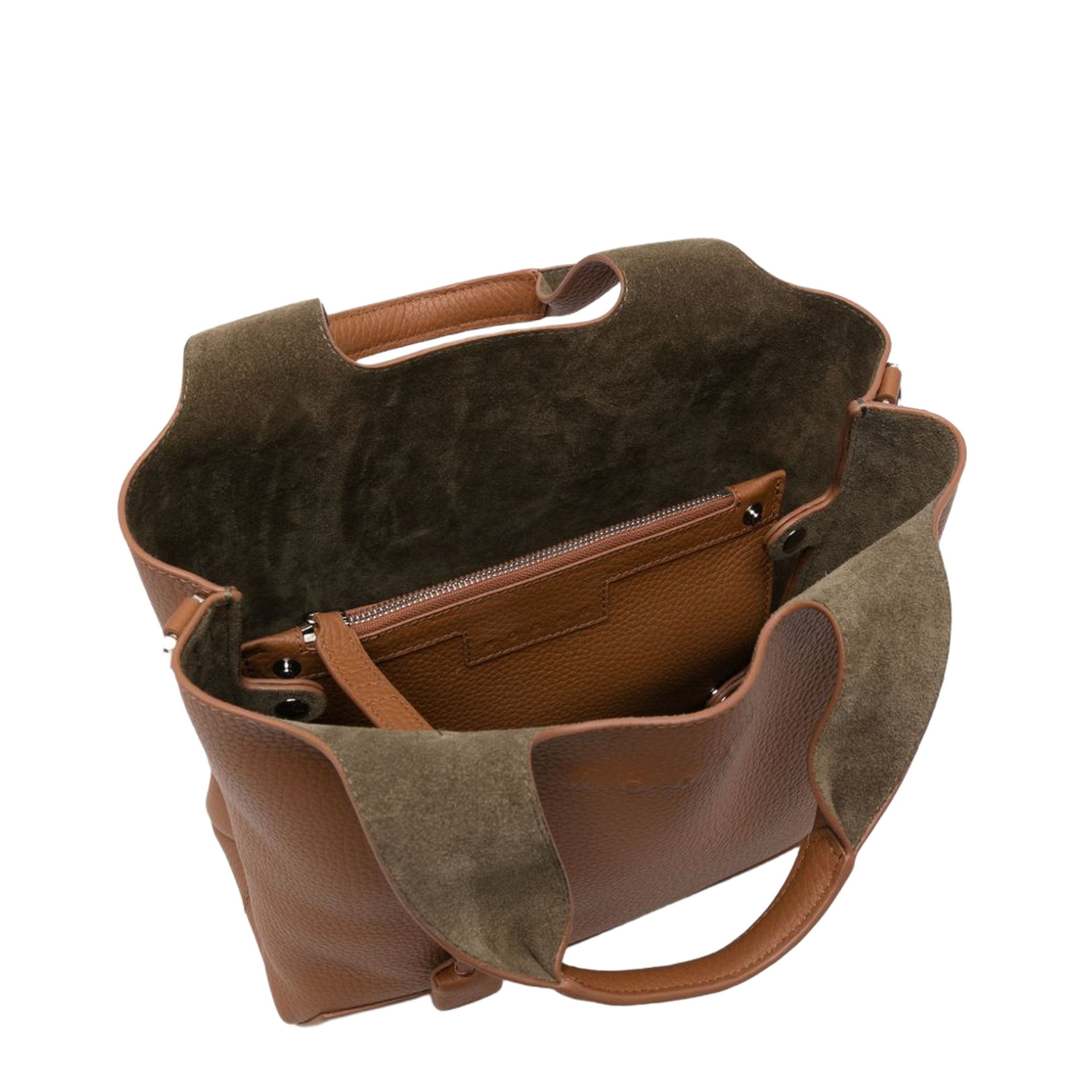 Mini leather tote