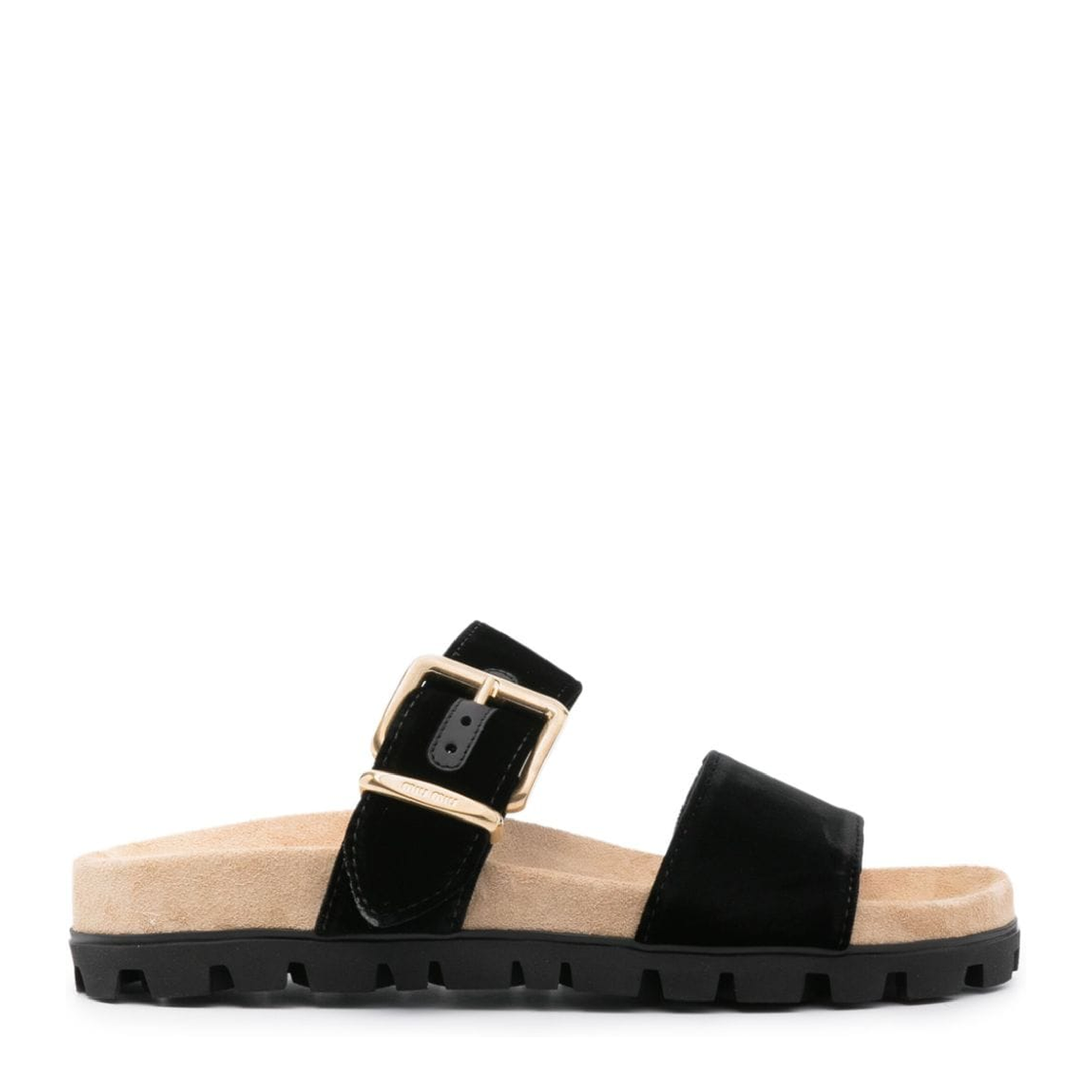 MAYFEYR - Miu Miu - Suede Buckle Sandals - 5XX632FD010068F0002