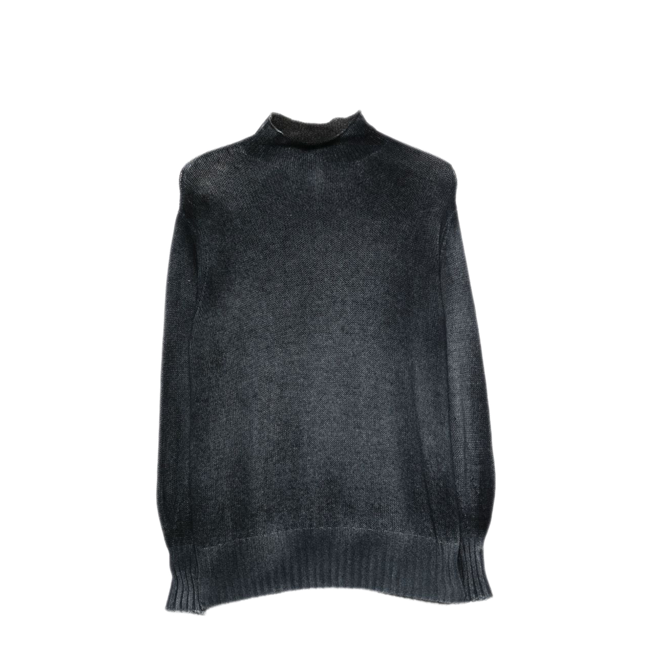 MAYFEYR - Avant Toi - Navy Faded Effect Mock Neck Sweater - 226WD1108CASV-HV00151