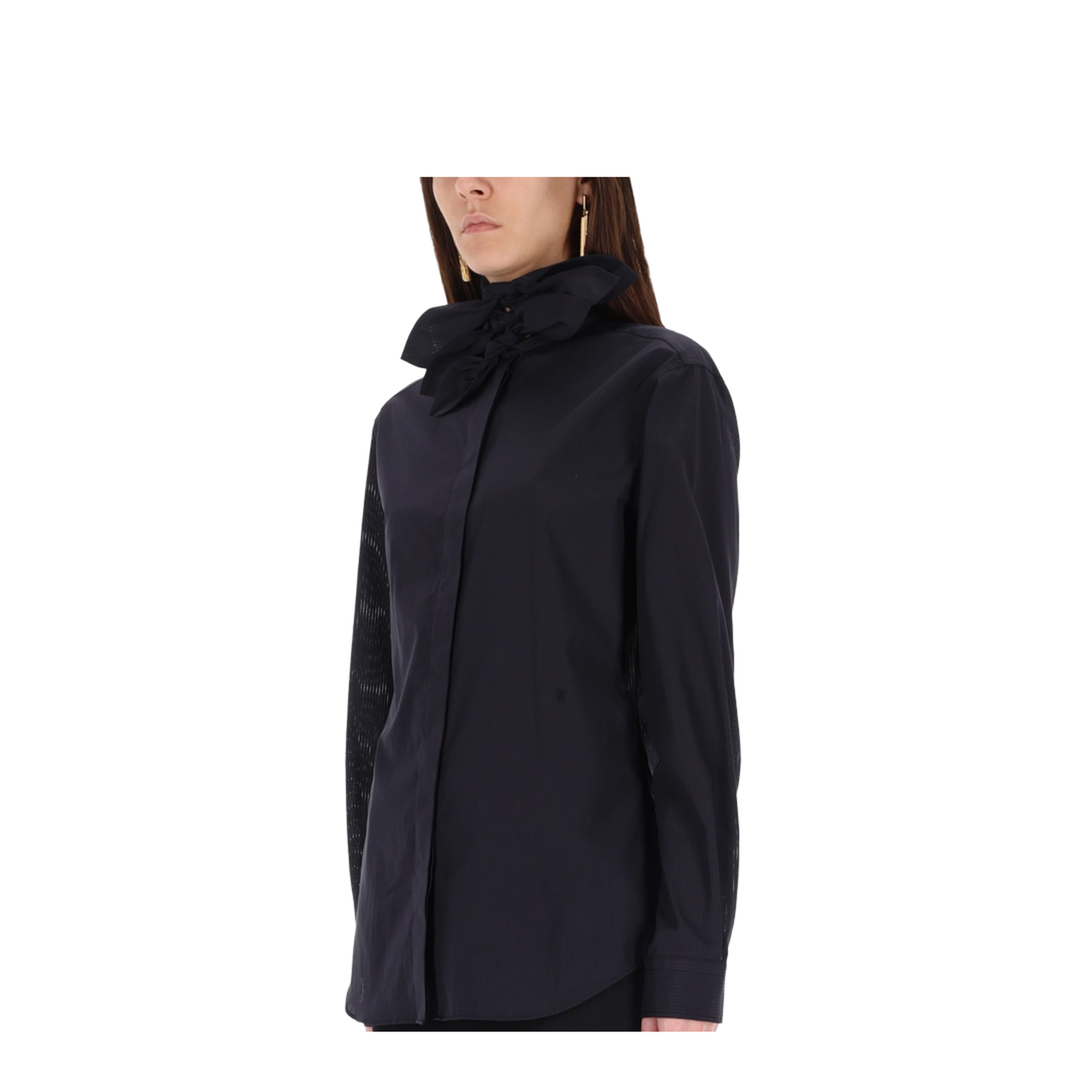 Cotton Poplin Jacquard Shirt