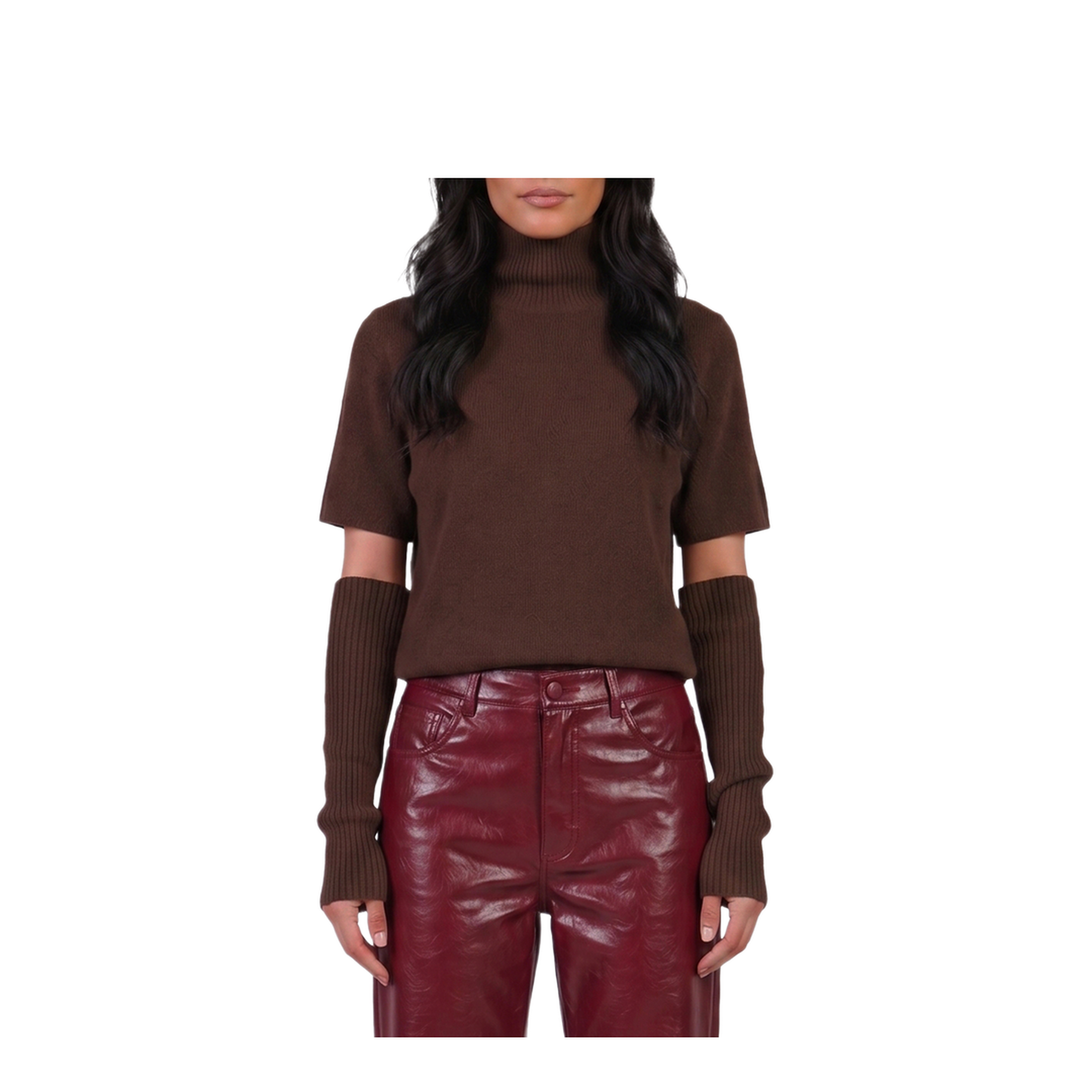 MAYFEYR - Federica Tosi - Moor S Head Brown Wool Cashmere Sweater - 3200935269