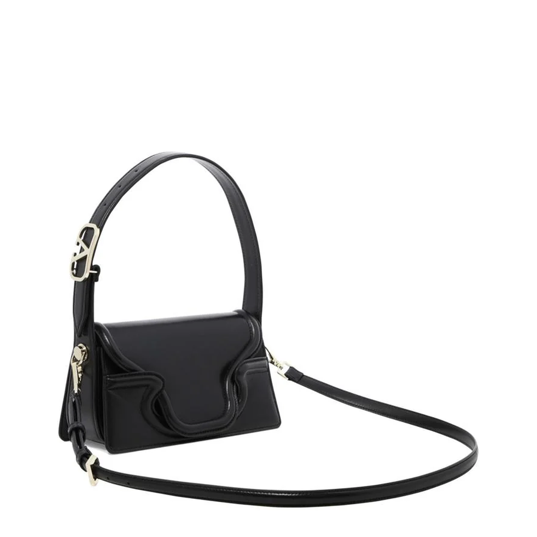 Black Leather Shoulder Bag