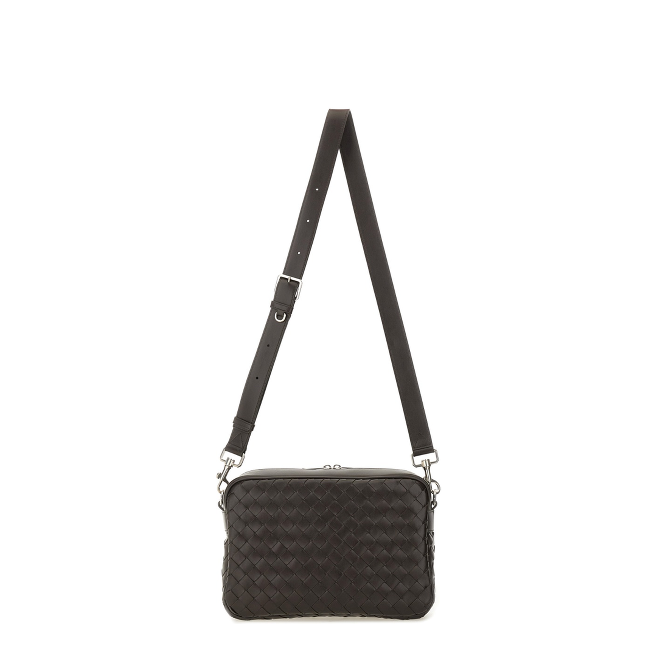 Intrecciato Leather Shoulder Bags - Brown