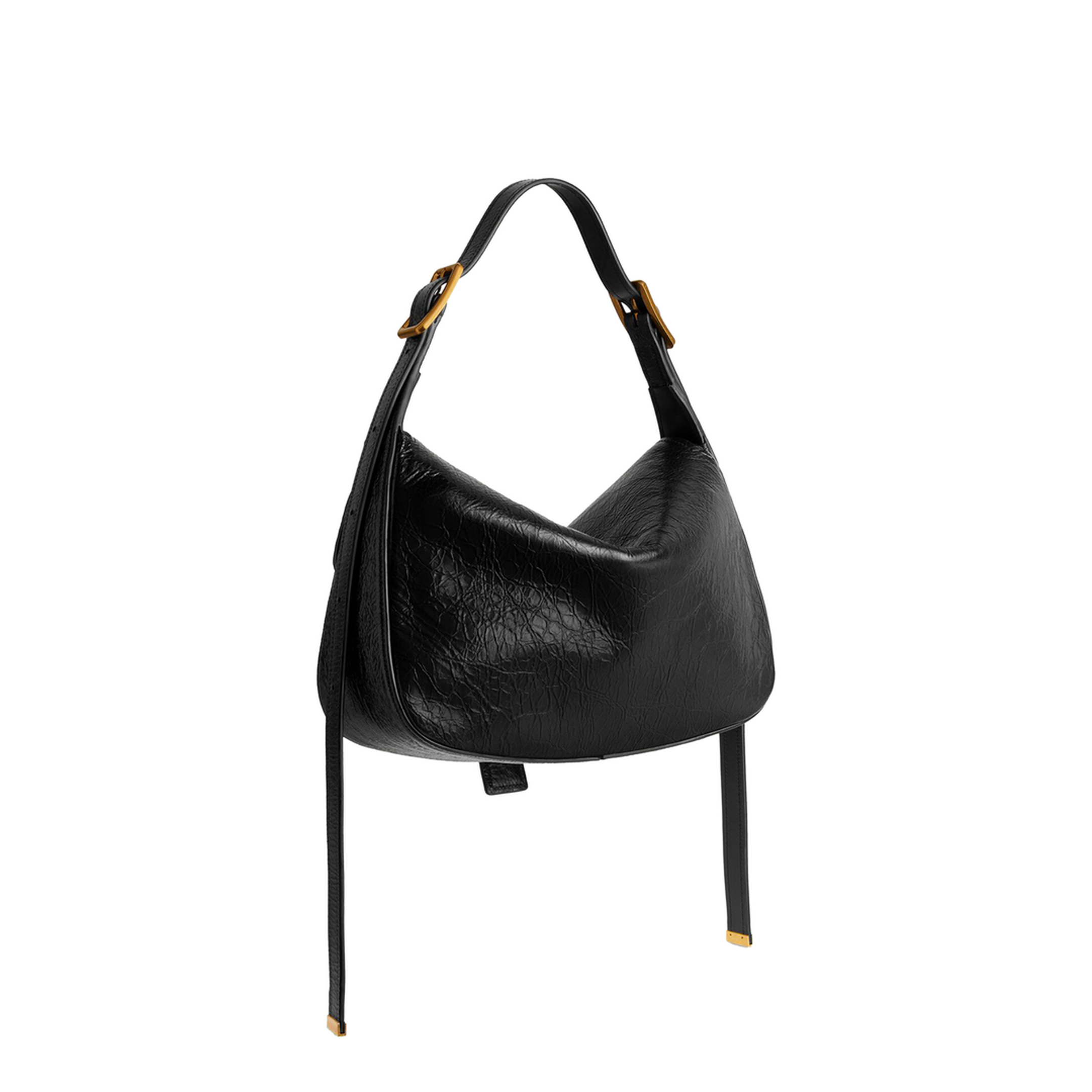 MAYFEYR - Balenciaga - Clicca Shoulder Bag Medium In Black - 8686722ACLM