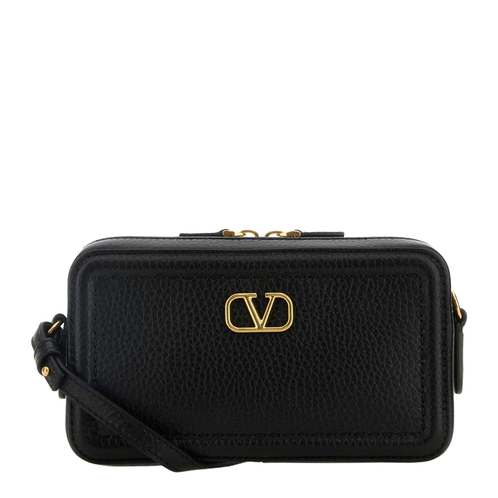 Alltime Grained Calfskin Leather Crossbody Bag