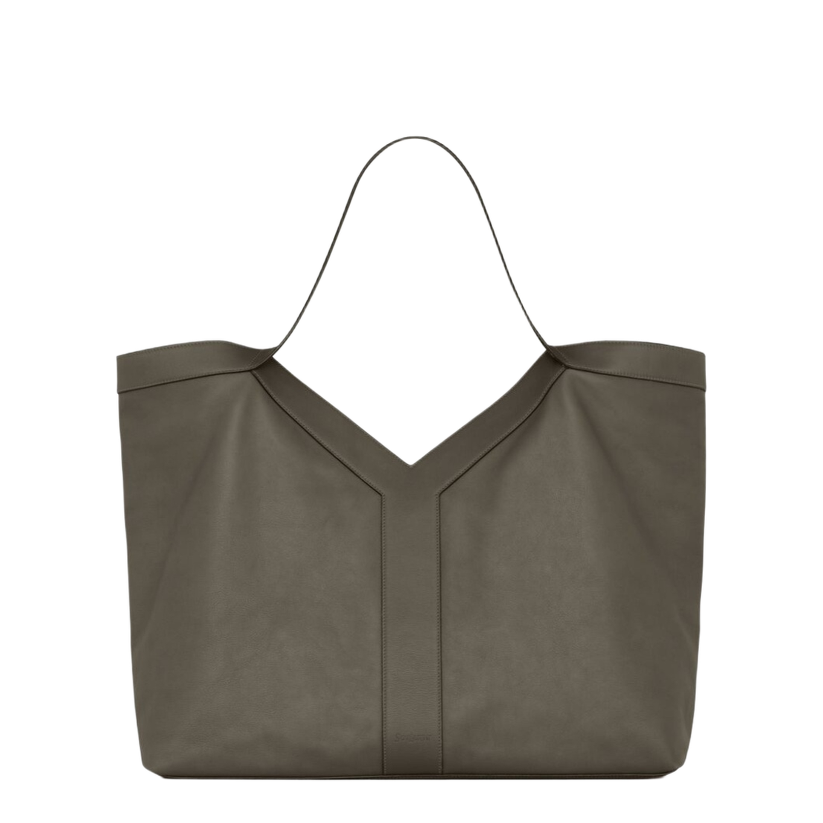 Large Tote in Smooth Leather