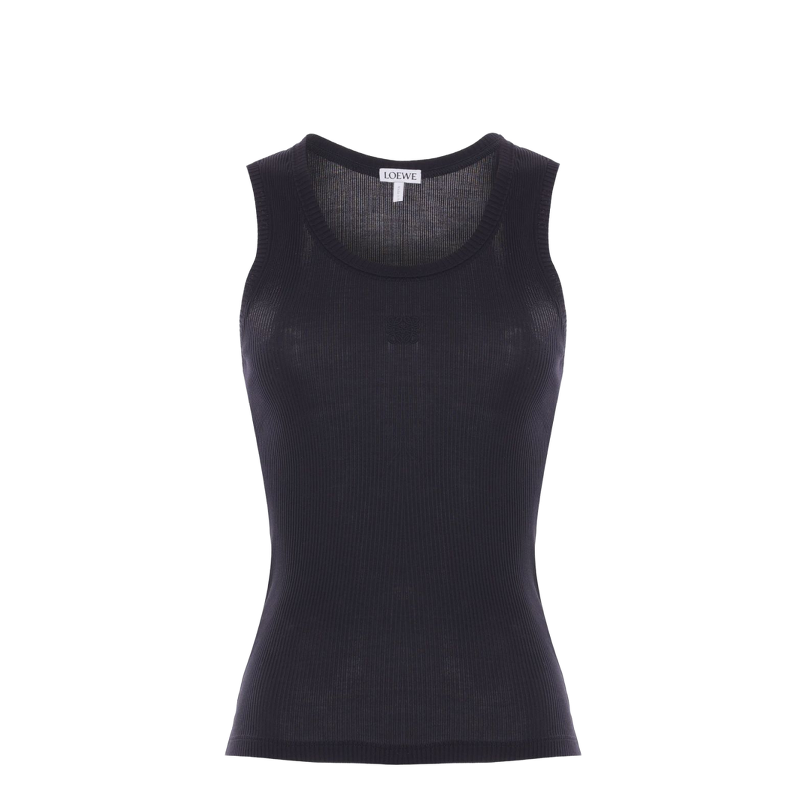 Anagram Tank Top in Silk Black – MAYFEYR