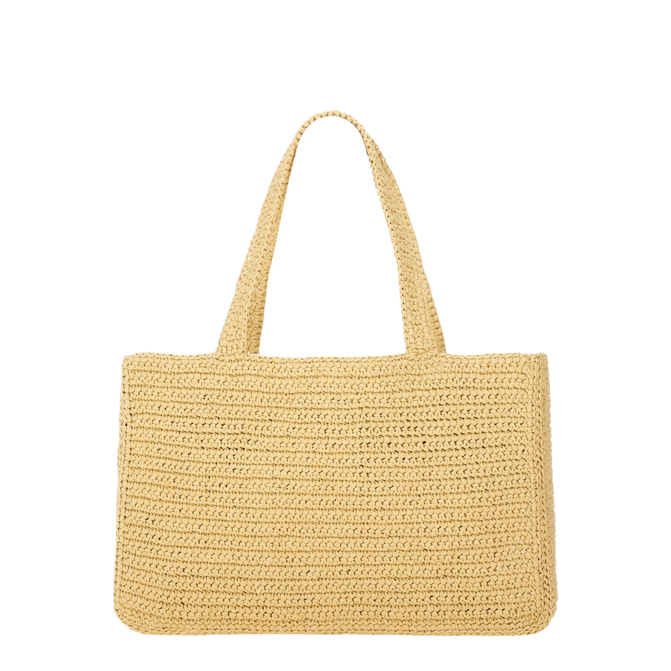 Raffia large Viva Superstar shopping bag