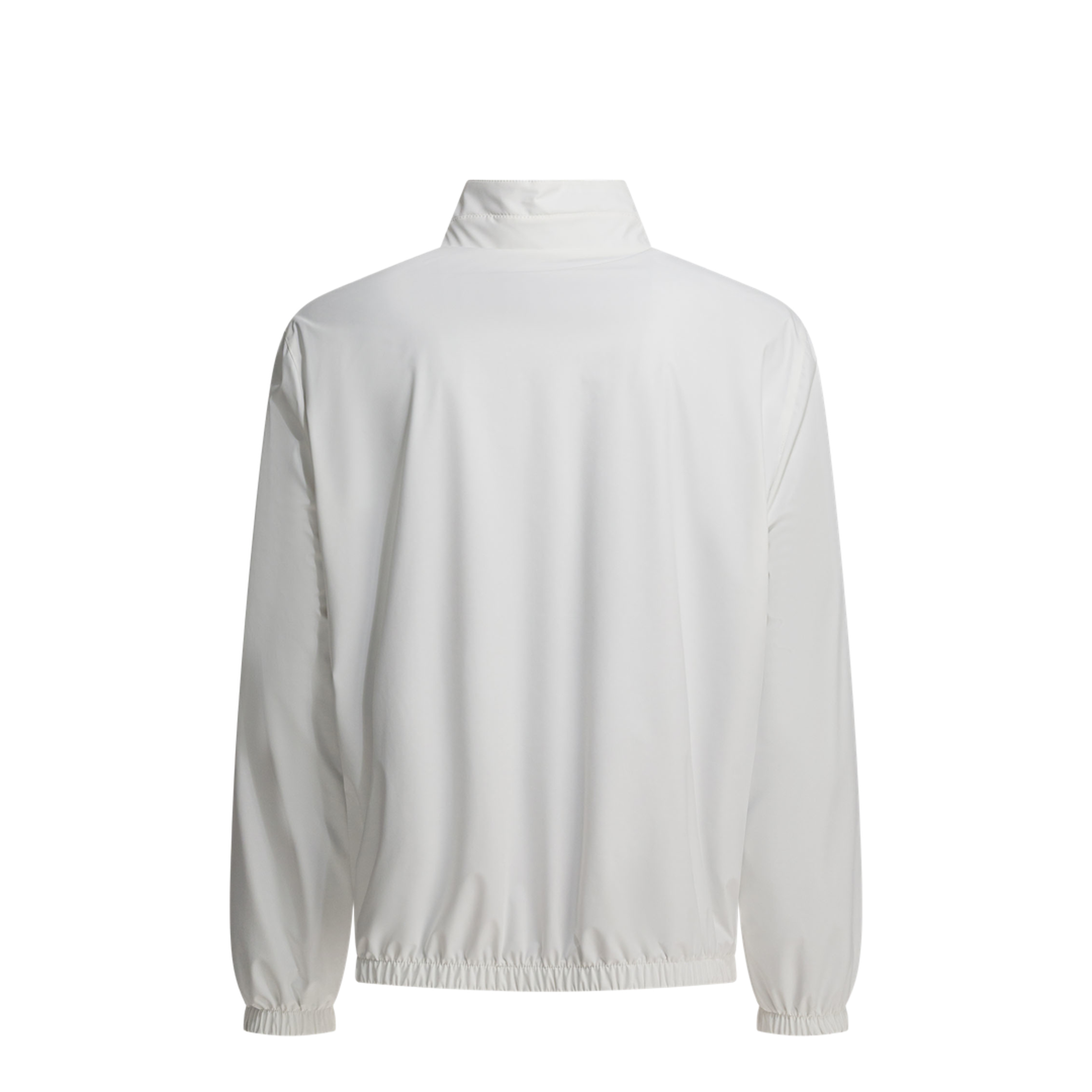 White Polyamide Full-Length Jacket