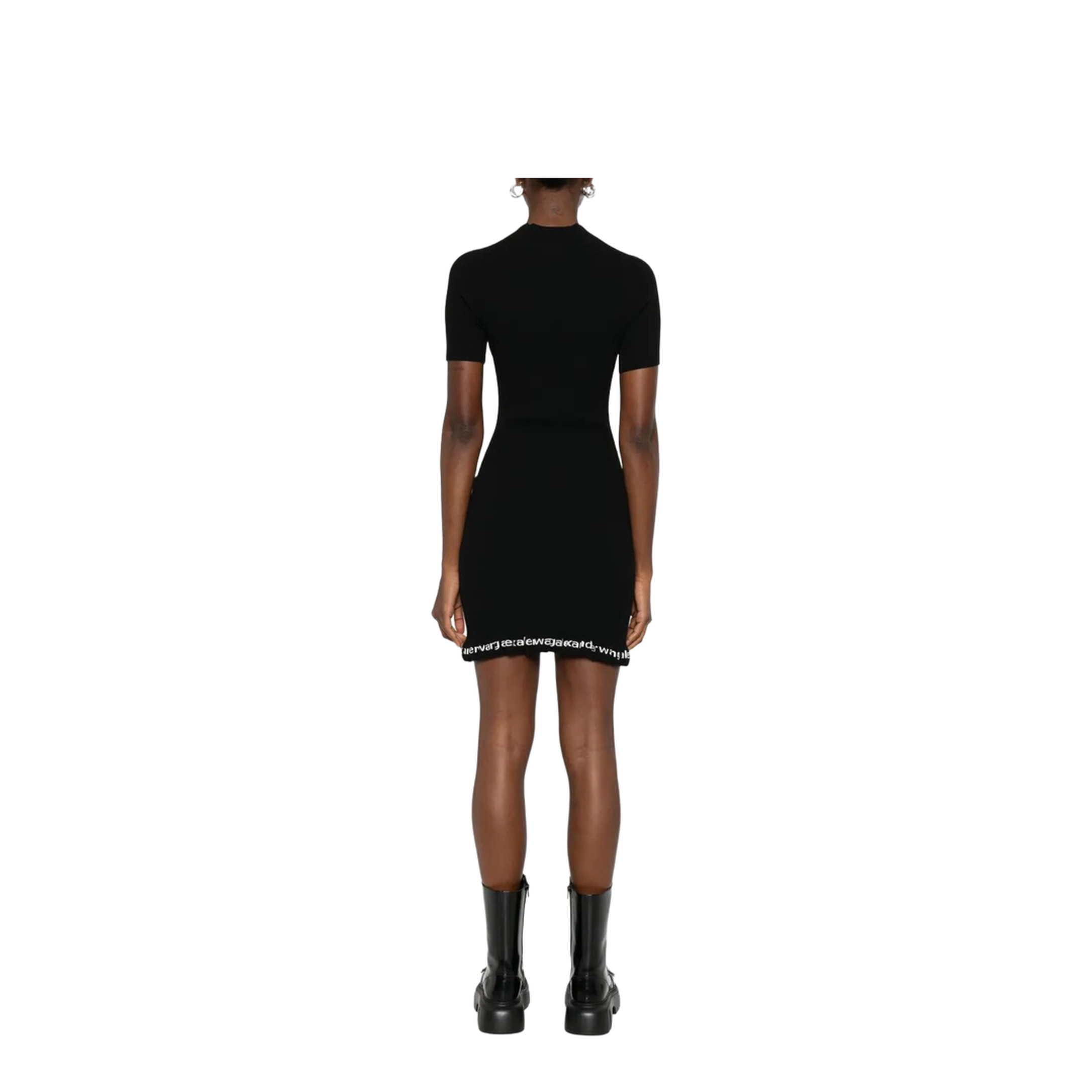 MAYFEYR - Alexander Wang - Ribbed Short-Sleeve Fitted Dress - 4KC1266045