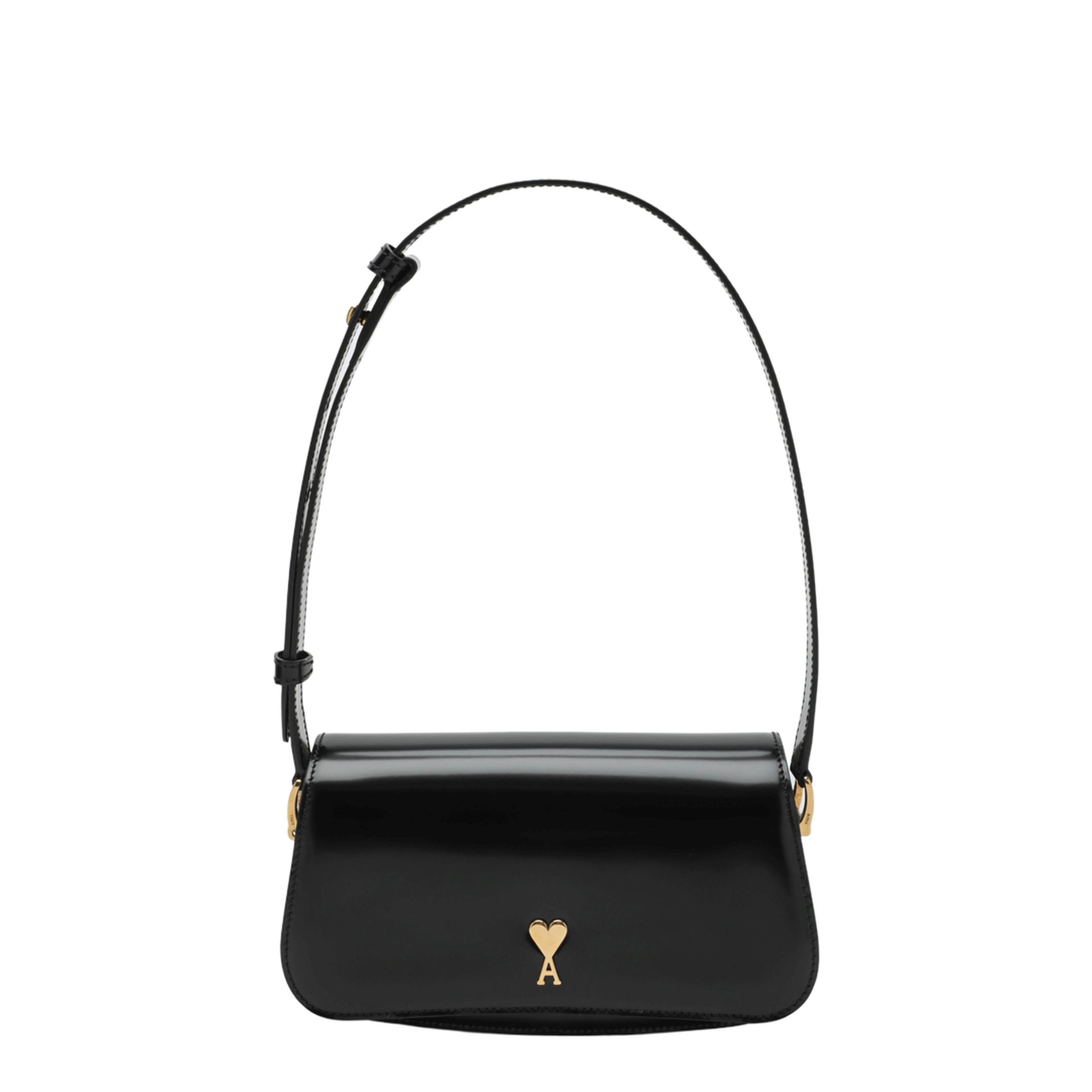 Paris Paris Cow Leather Shoulder Bag - Black