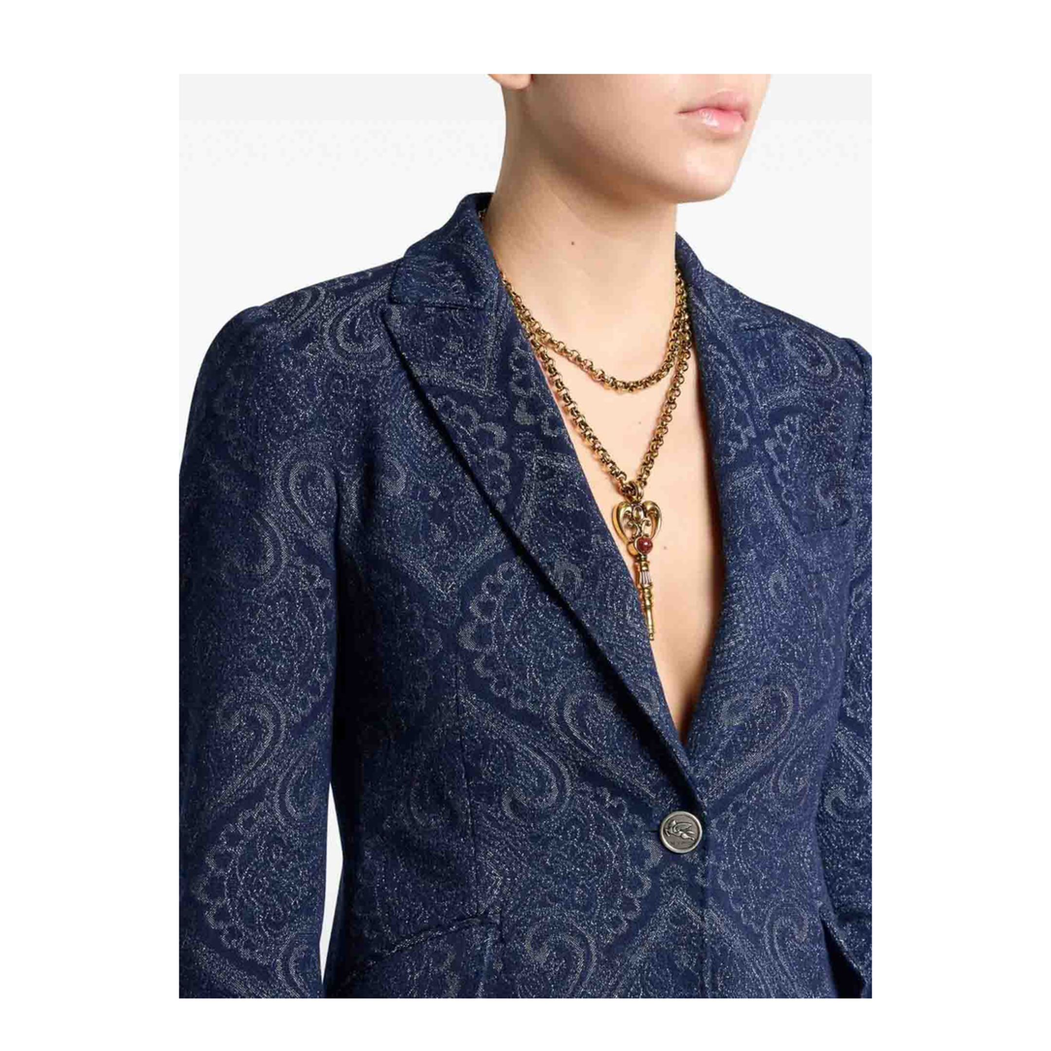 Denim Jacquard Jackets