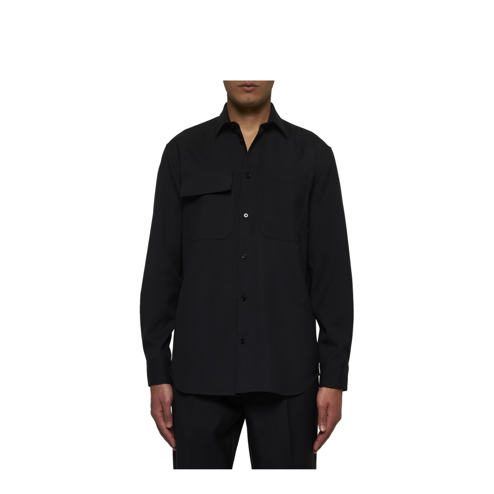Lightweight Wool Gabardine Shirt