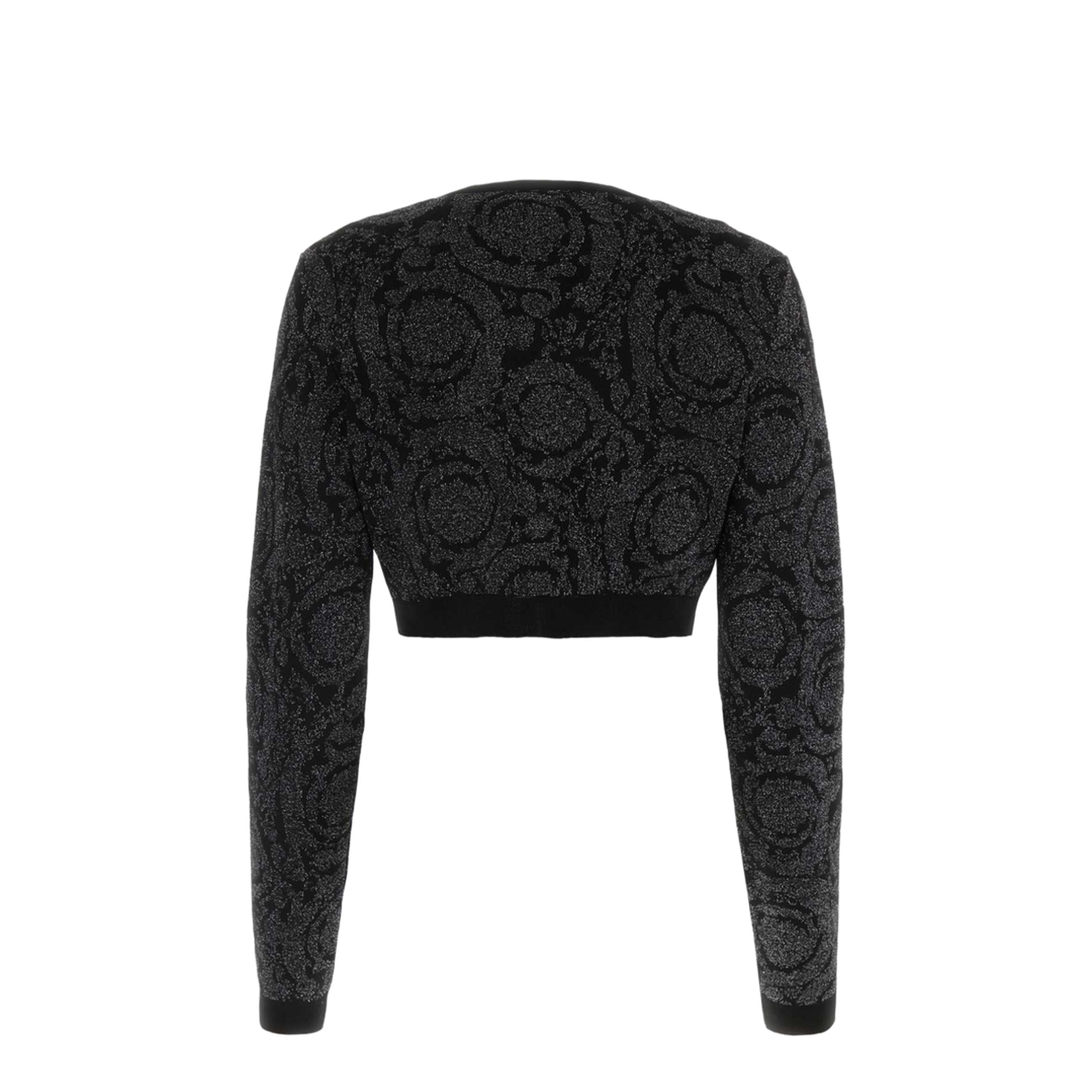 Black Viscose Blend Cardigan