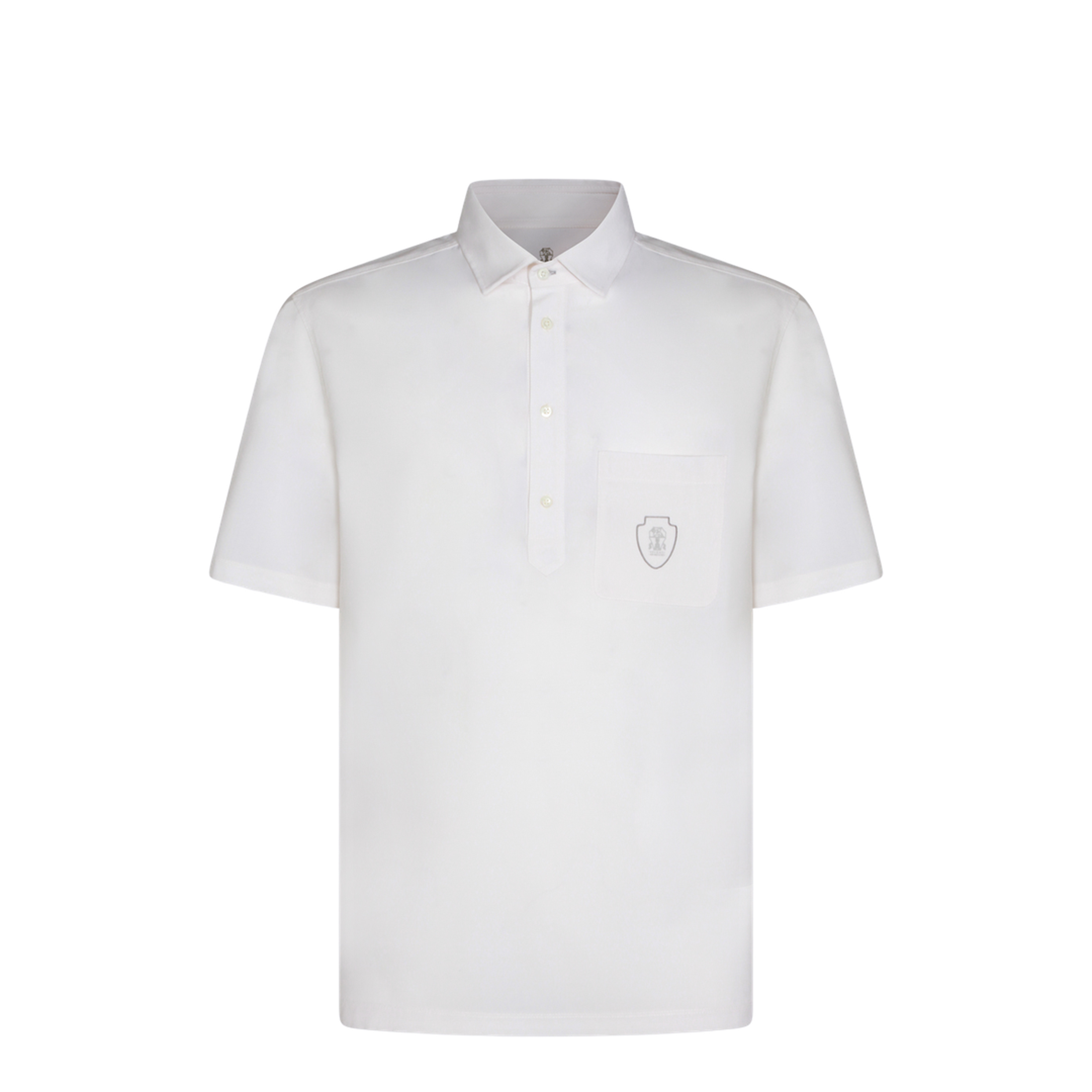 Polo Shirt With Chest Pocket And Logo