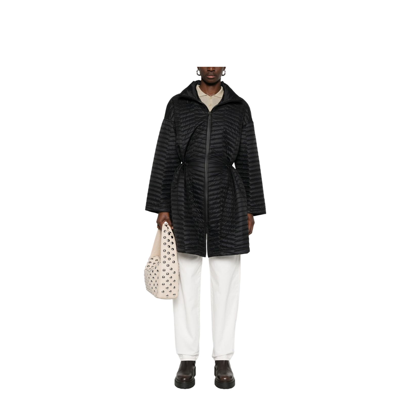 Nylon Midi Coat
