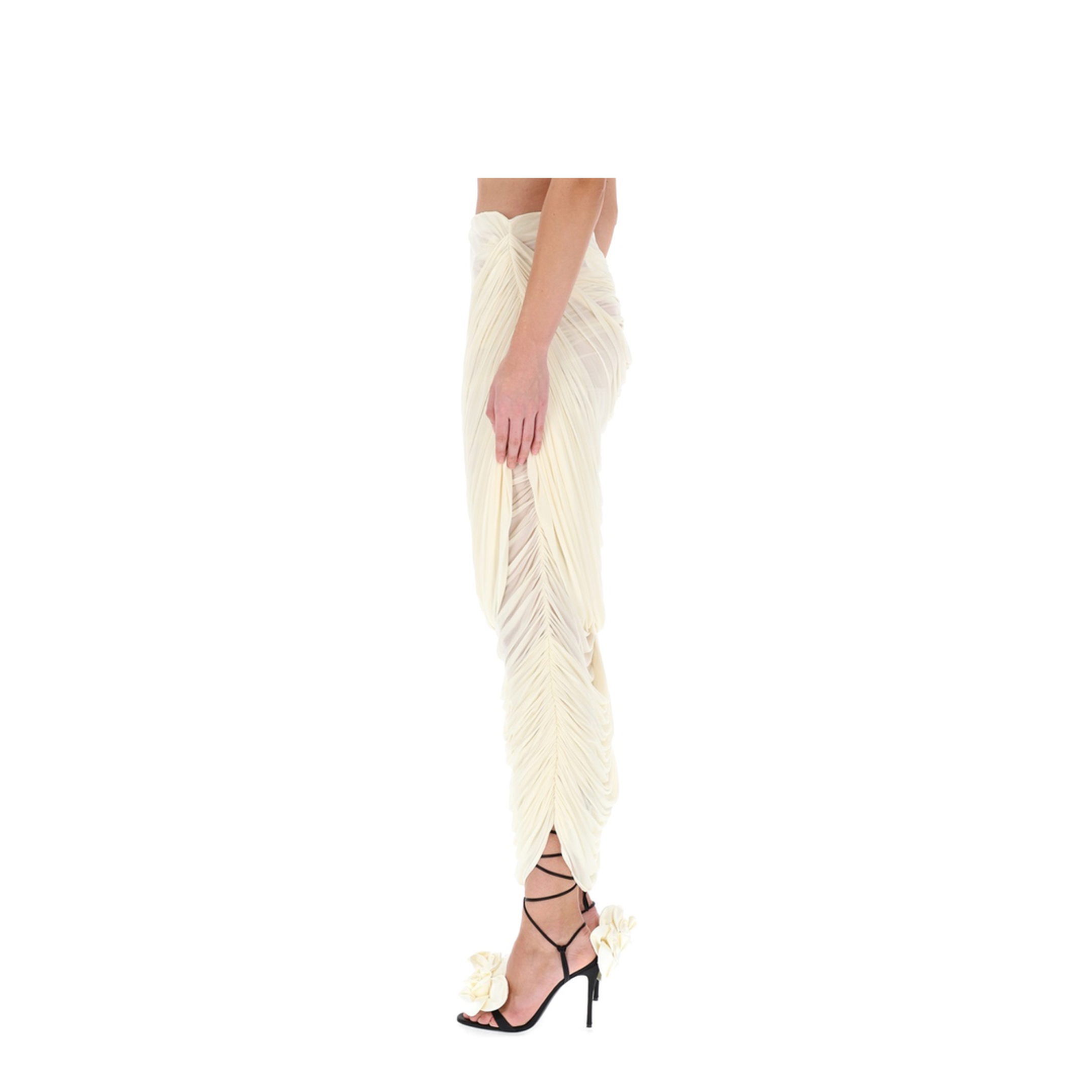 MAYFEYR - Magda Butrym - Draped Midi Skirt - 234925BEIGE