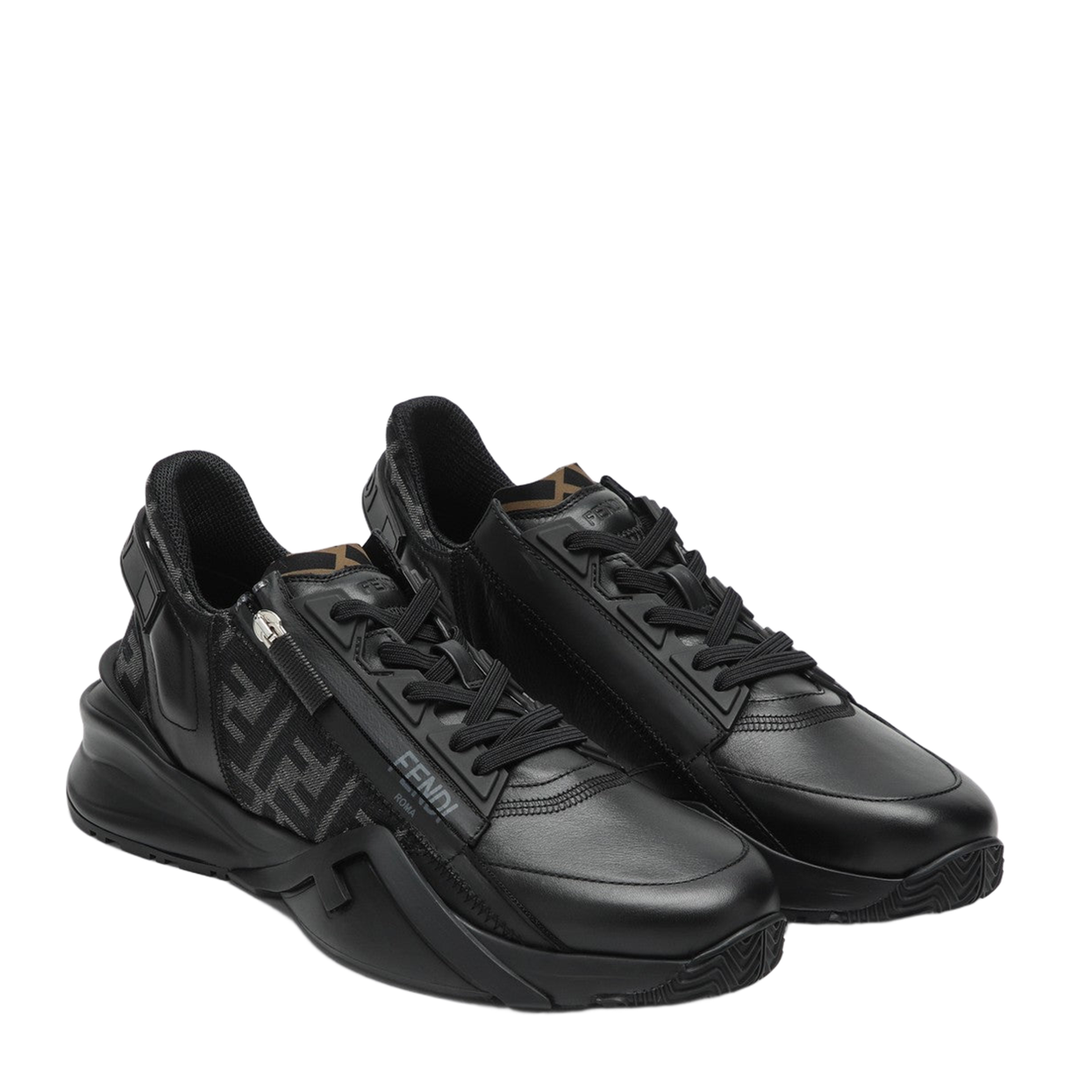 Flow Trainers Leather Black