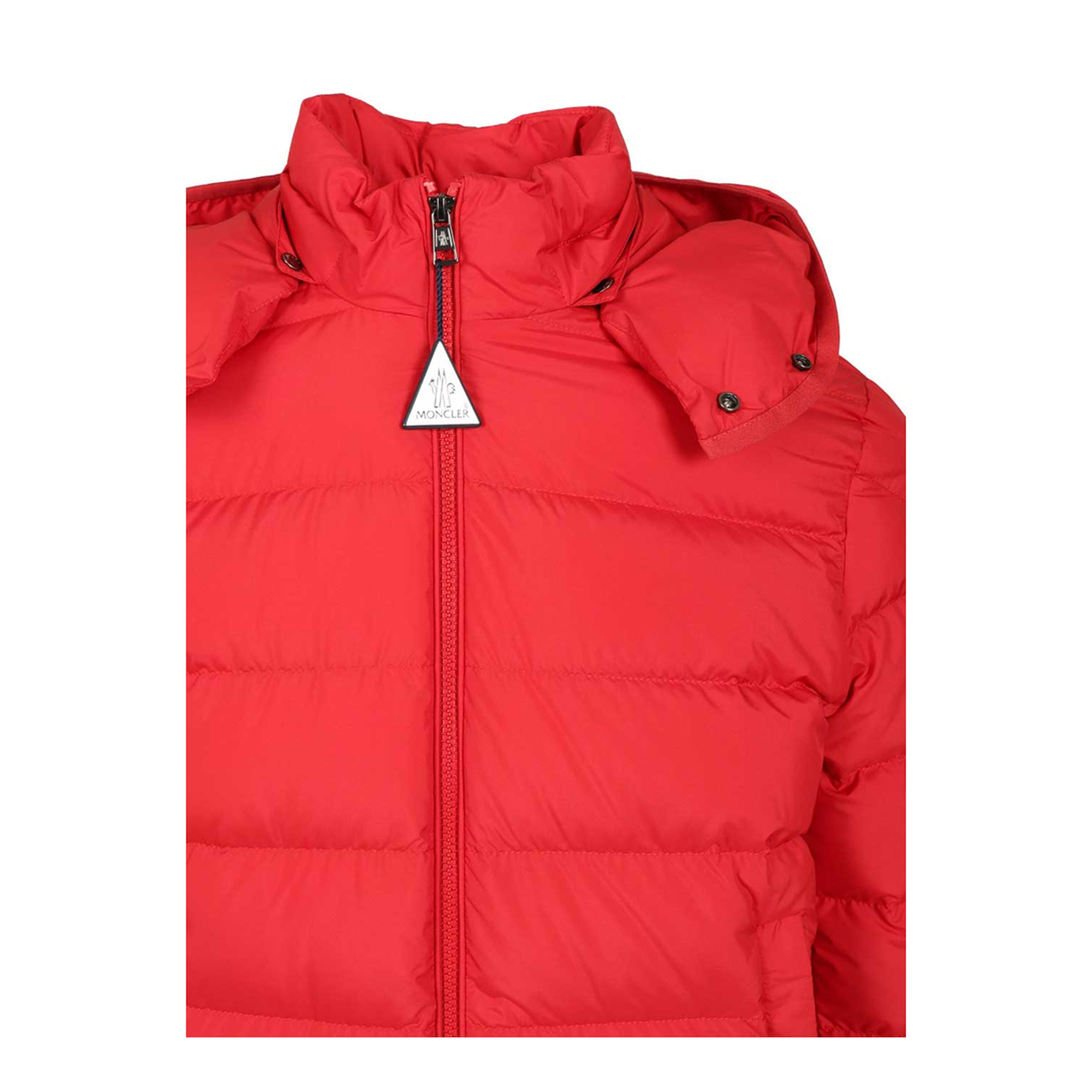 Montbrocq Hooded Short Down Jacket - Red