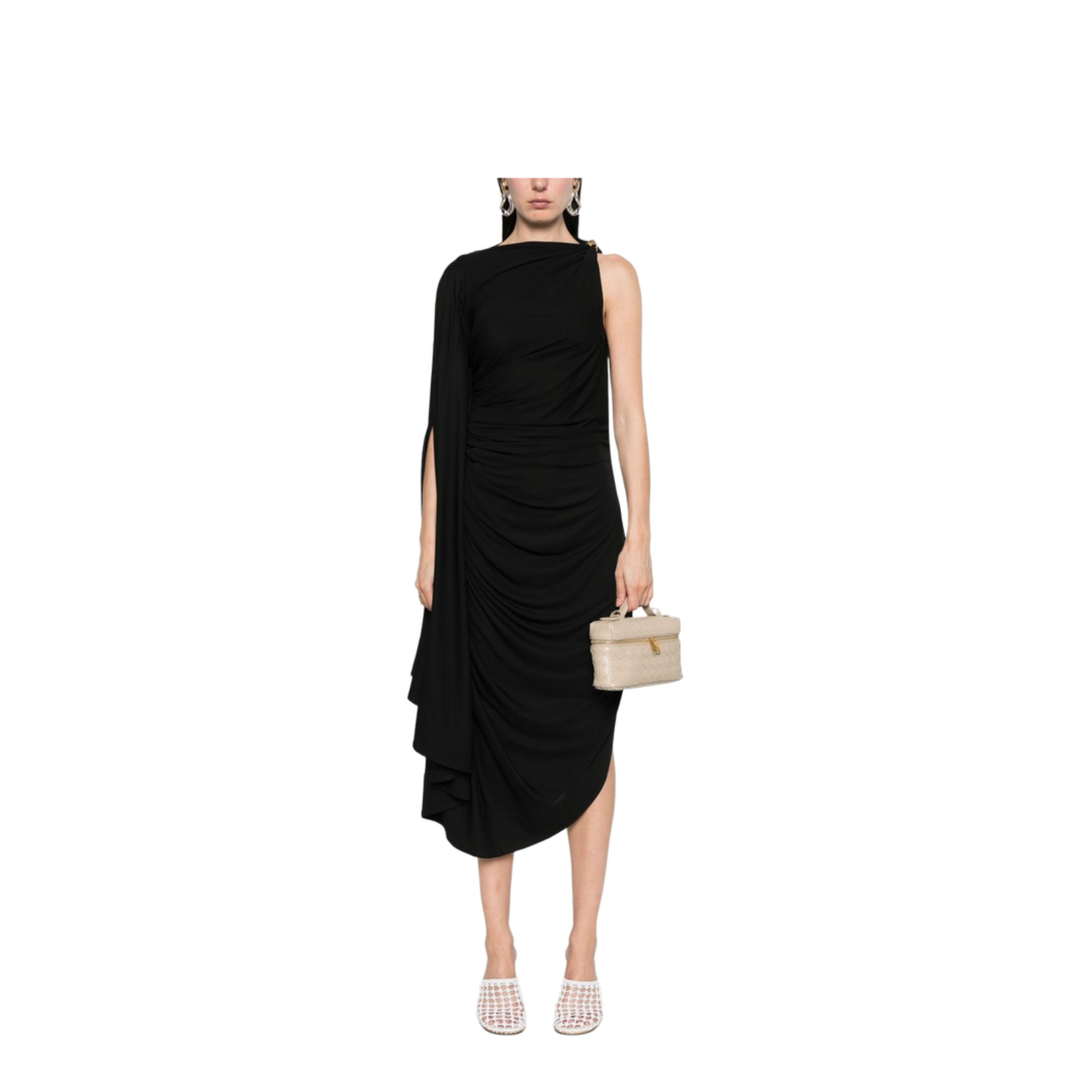Viscose Jersey Draped Dress