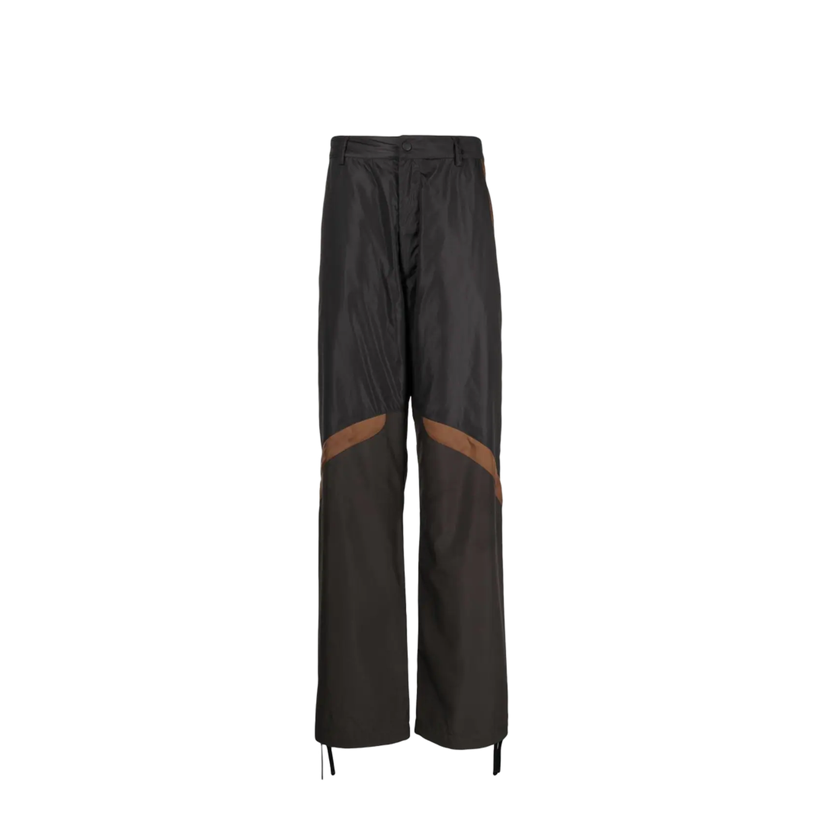Panelled Straight-Leg Cargo Trousers