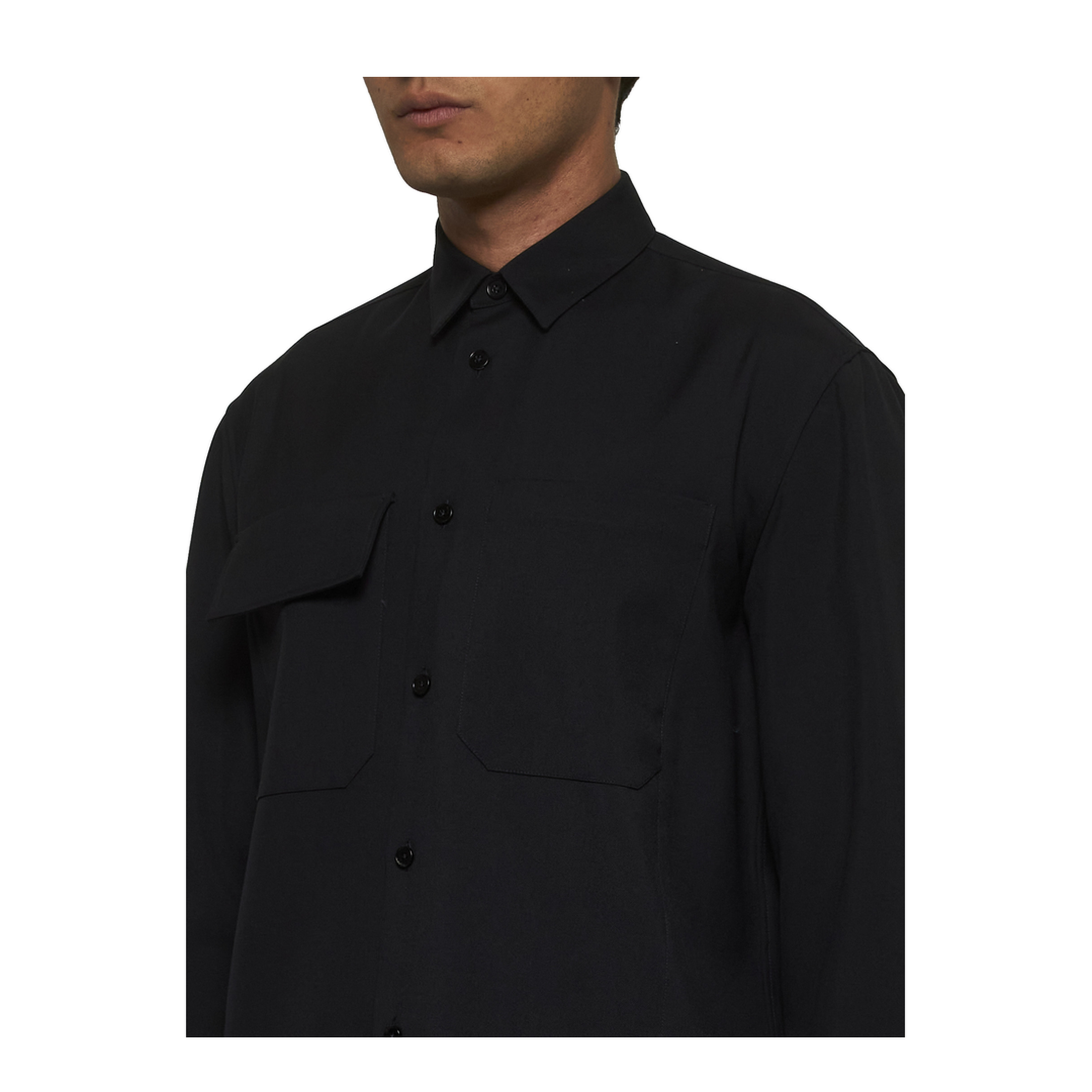Lightweight Wool Gabardine Shirt