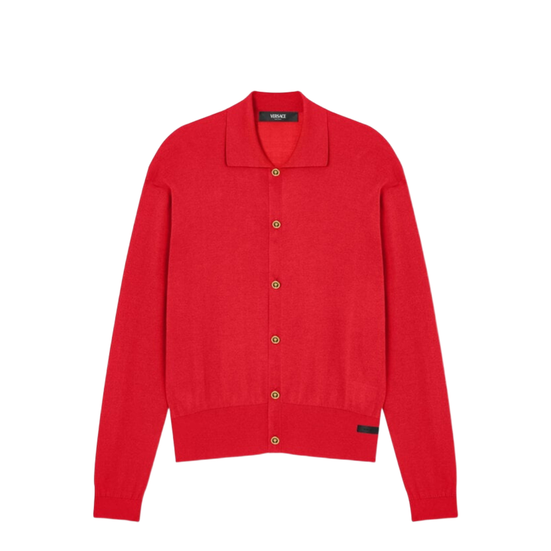 Red Silk Blend Cardigan