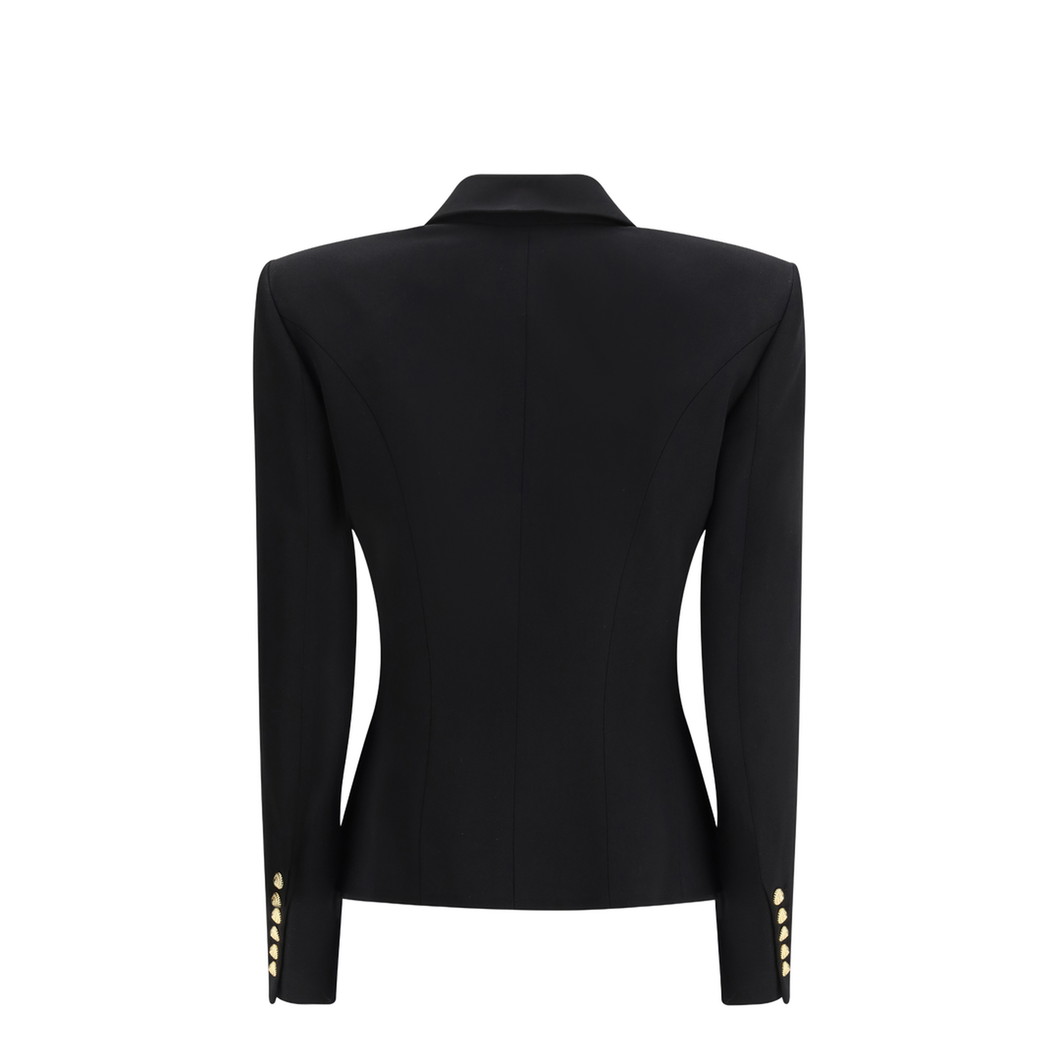 MAYFEYR - Balmain - 6 Buttons Fitted Grain De Poudre Jacket - GF1SI505WC09