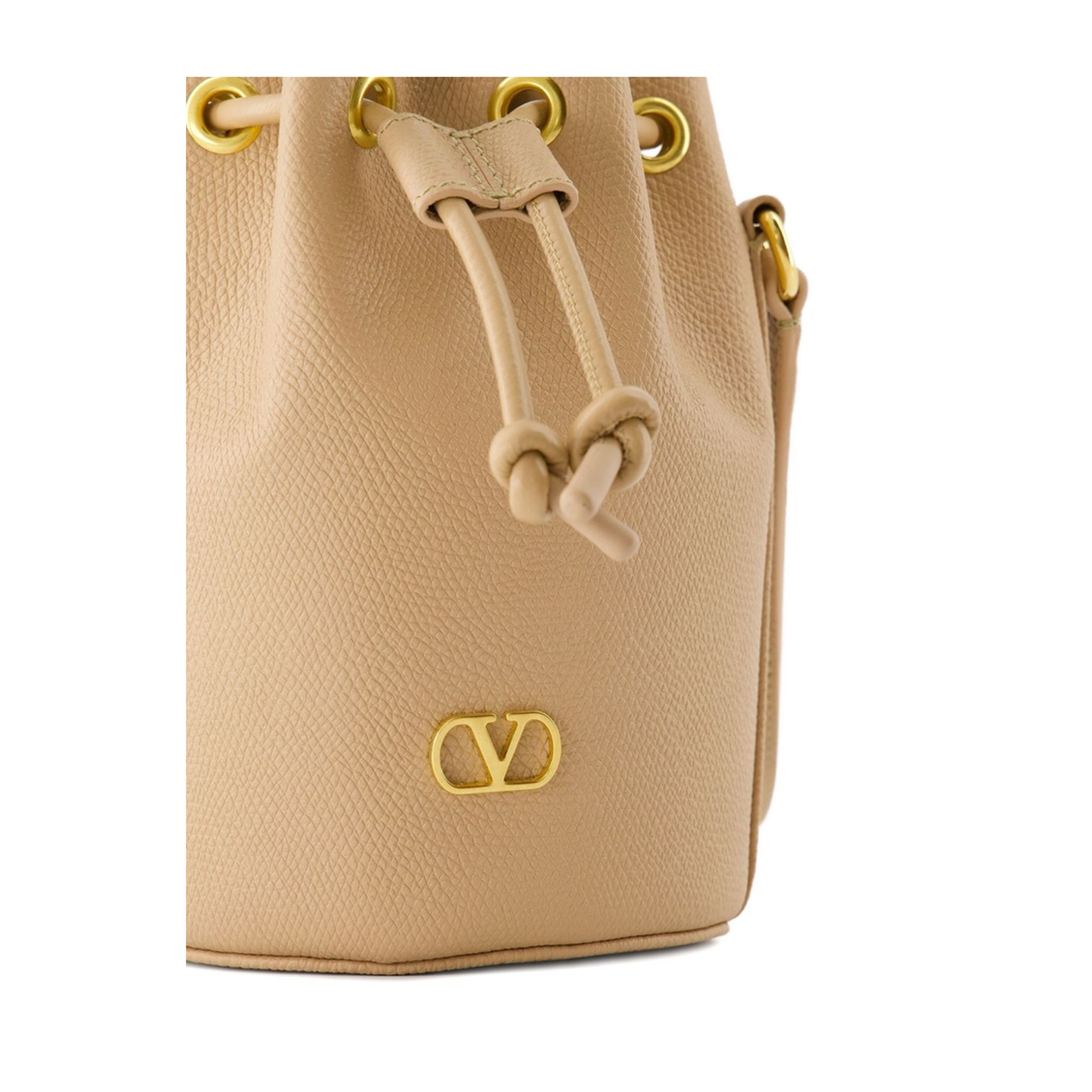 Mini Leather Bucket Bag